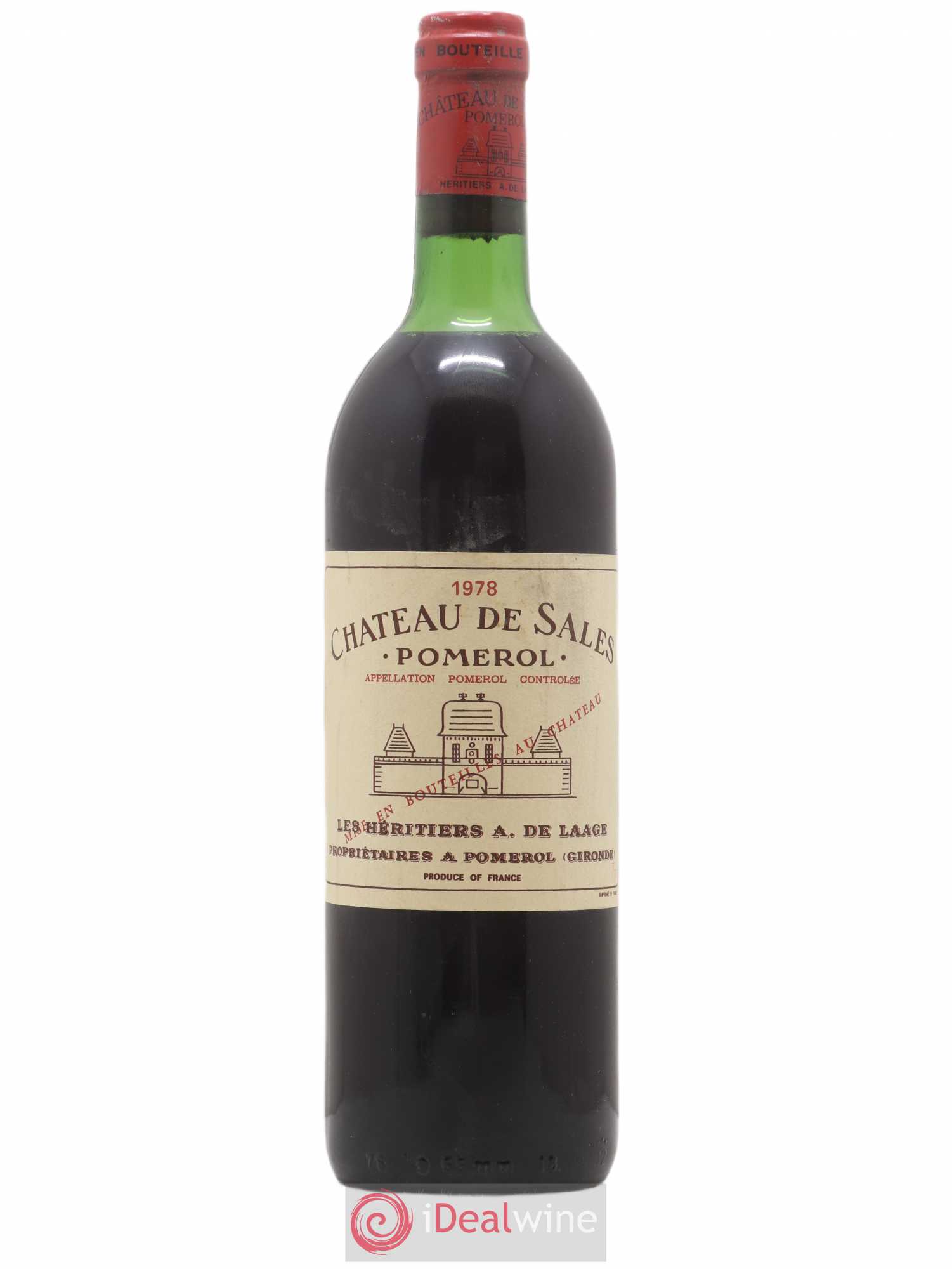 Château de Sales 1978 - Lot de 1 bouteille - 0