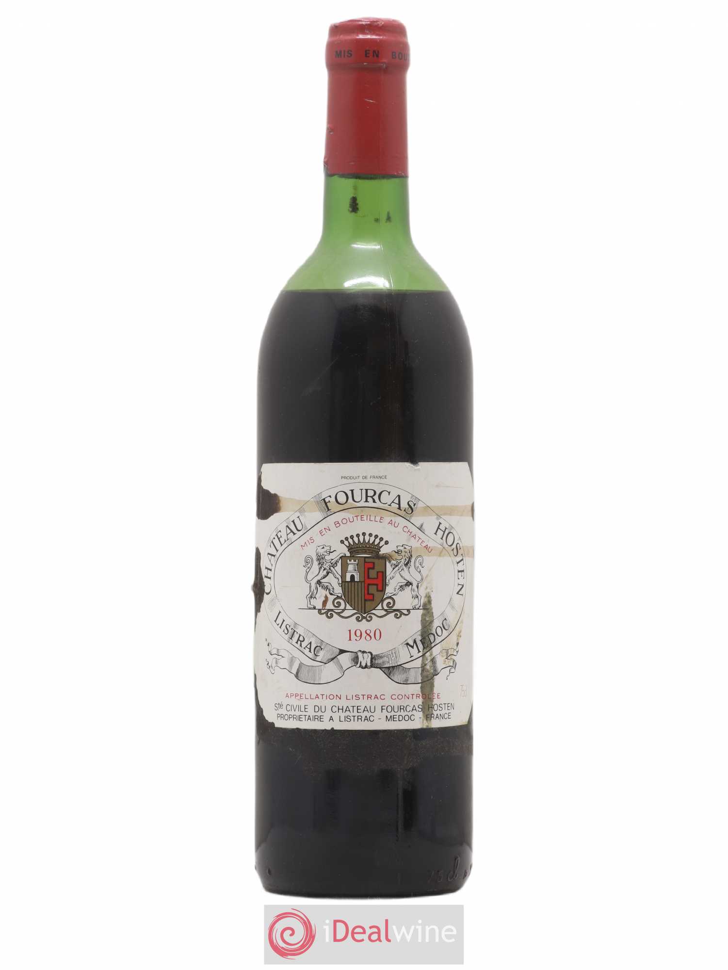 Château Fourcas Hosten Cru Bourgeois 1980 - Lot de 1 bouteille - 0