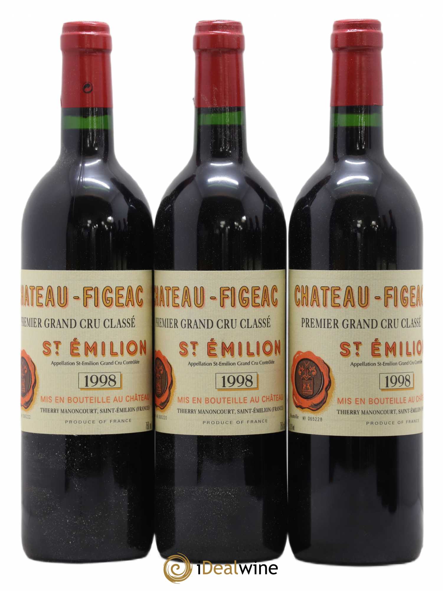 Château Figeac 1er Grand Cru Classé A 1998 - Lot de 12 bouteilles - 2