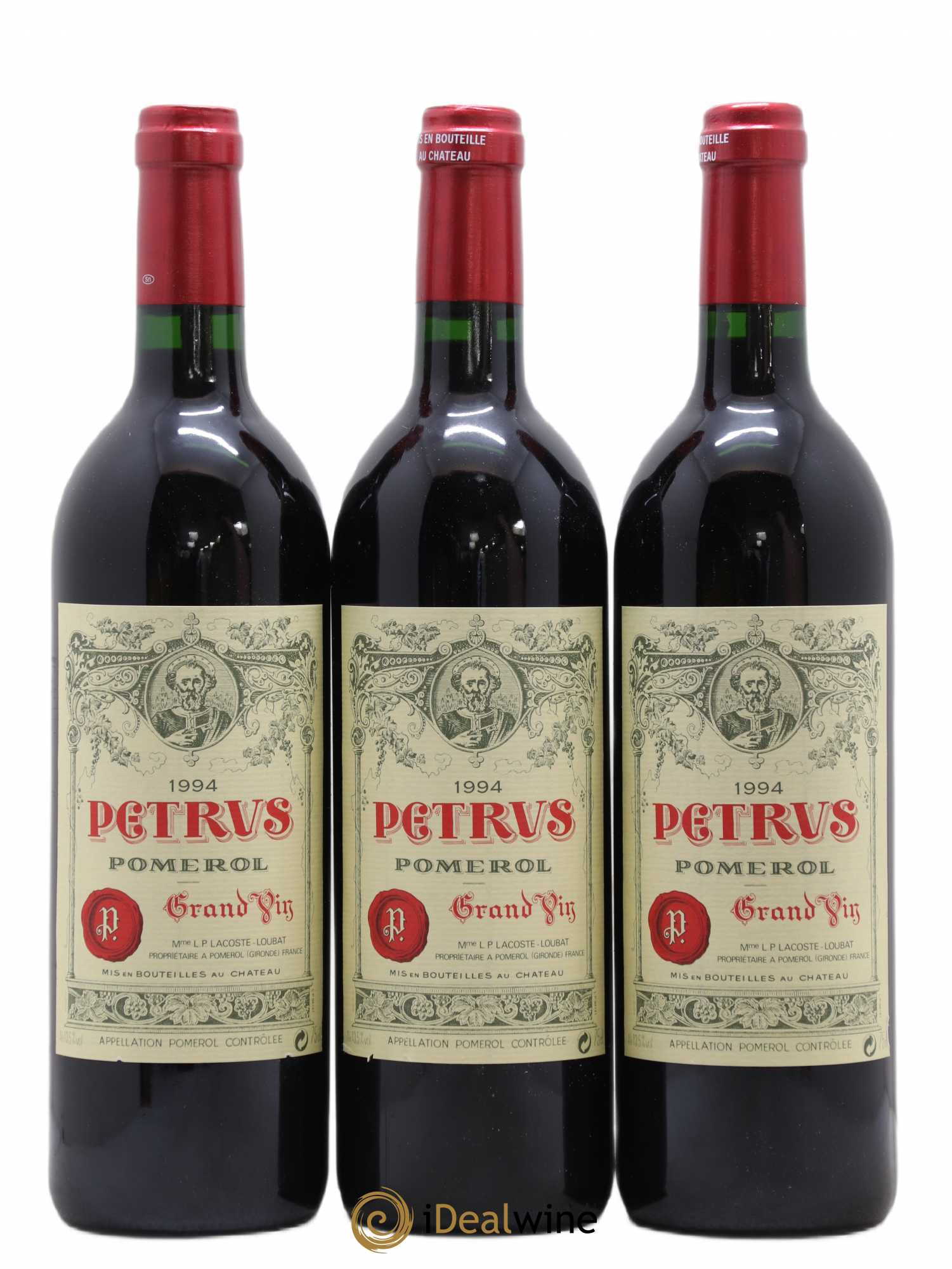 Petrus 1994 - Lot de 3 bouteilles - 0