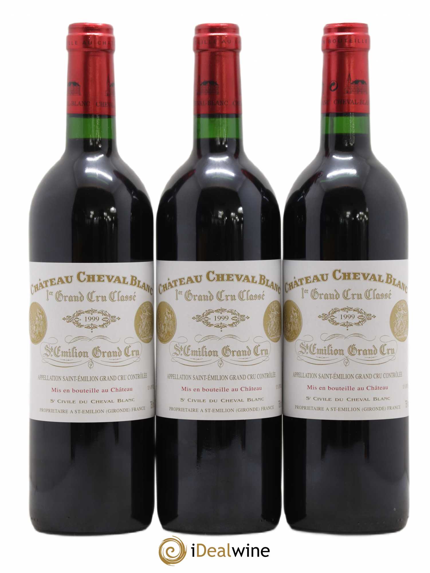 Château Cheval Blanc 1er Grand Cru Classé A 1999 - Lot de 12 bouteilles - 1
