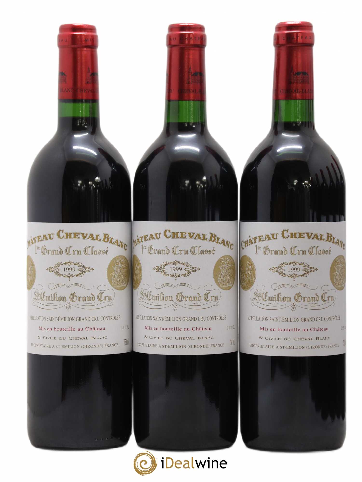 Château Cheval Blanc 1er Grand Cru Classé A 1999 - Lot de 12 bouteilles - 3