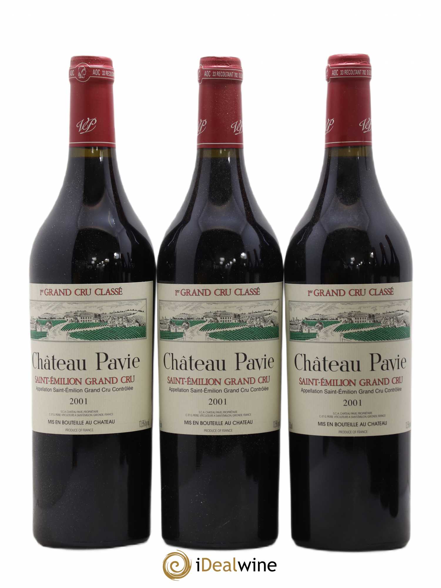 Château Pavie 1er Grand Cru Classé A 2001 - Lot de 12 bouteilles - 2