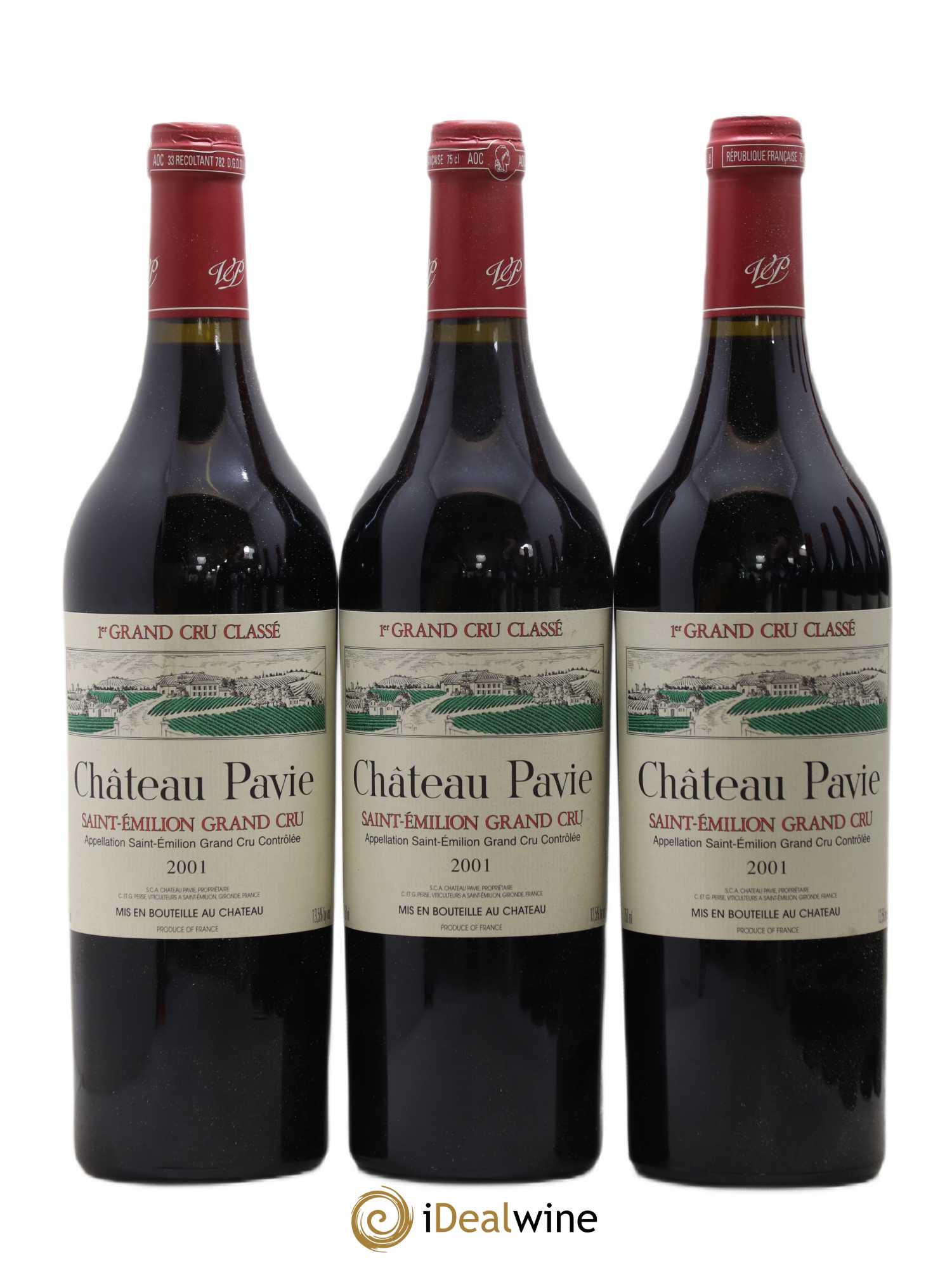 Château Pavie 1er Grand Cru Classé A 2001 - Lot de 12 bouteilles - 3