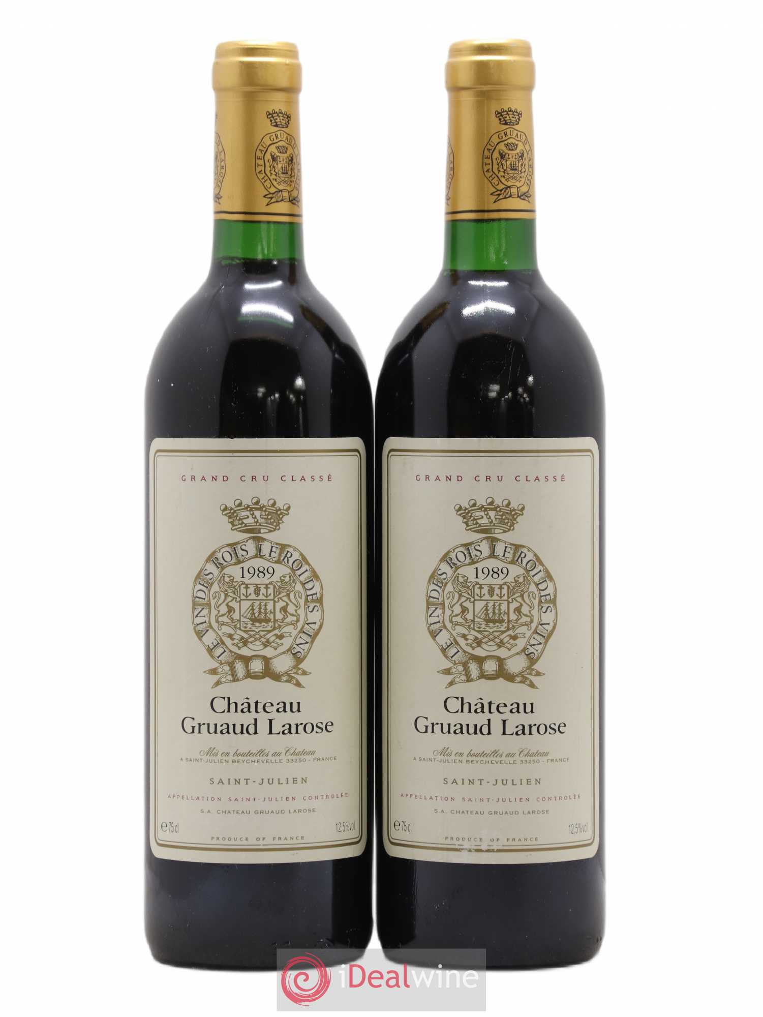 Château Gruaud Larose 2ème Grand Cru Classé 1989 - Lot de 2 bouteilles - 0