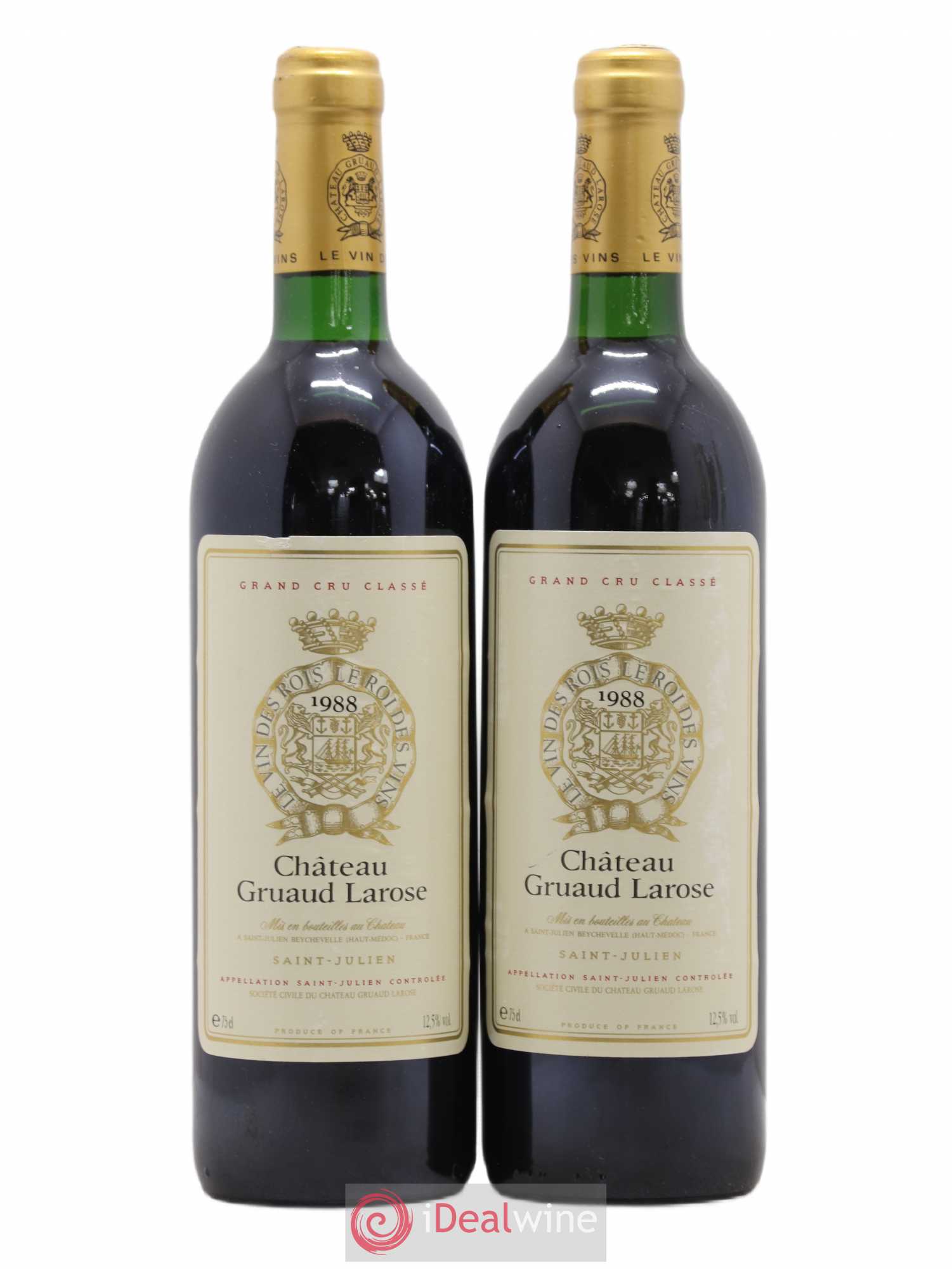 Château Gruaud Larose 2ème Grand Cru Classé 1988 - Lot de 2 bouteilles - 0