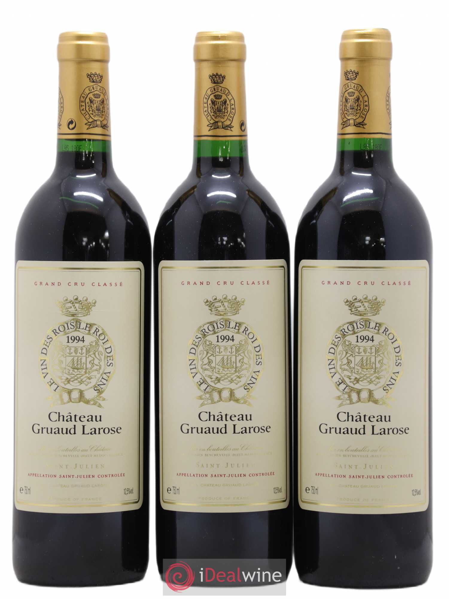 Château Gruaud Larose 2ème Grand Cru Classé 1994 - Lot de 3 bouteilles - 0