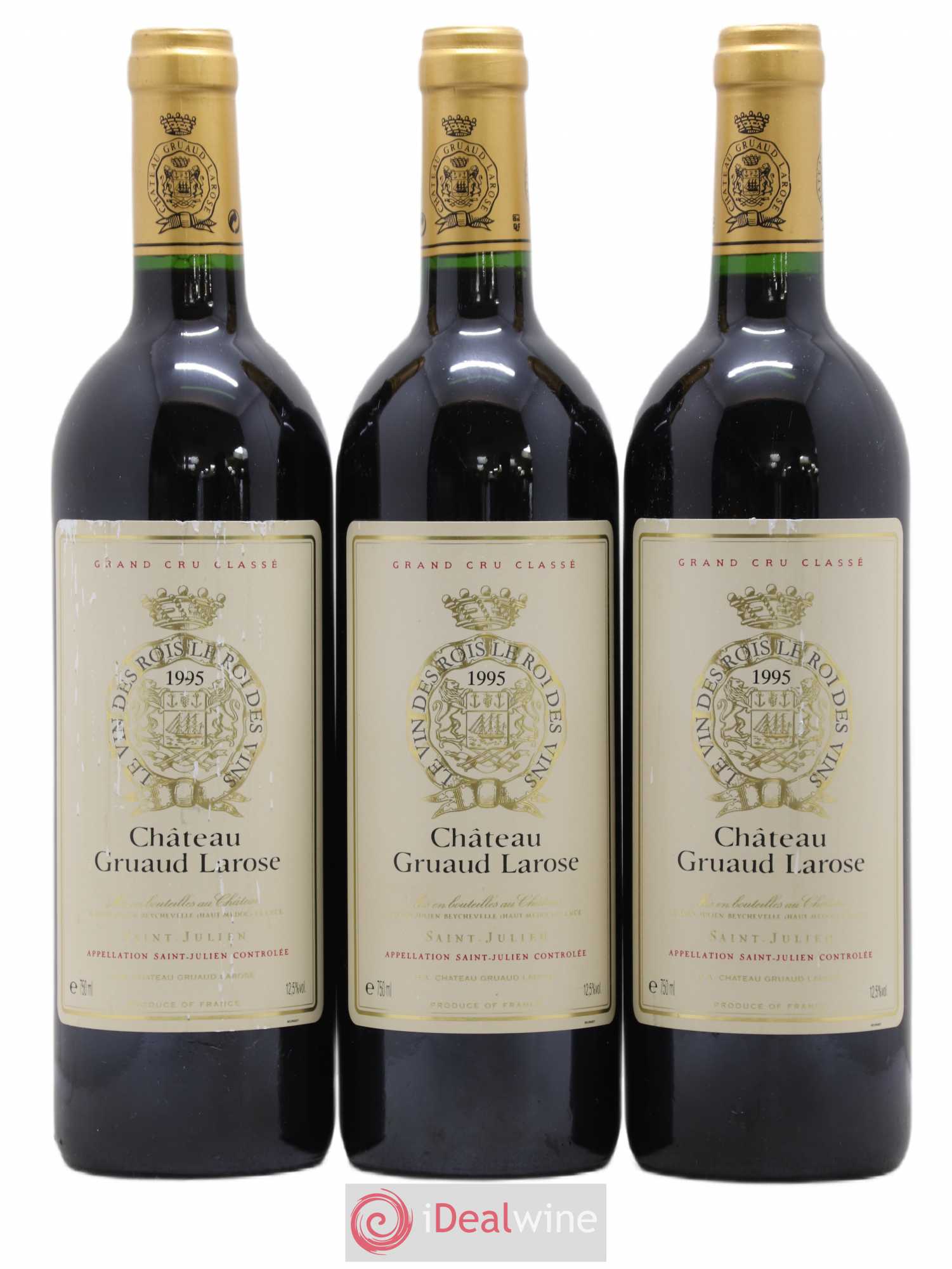 Château Gruaud Larose 2ème Grand Cru Classé 1995 - Lot de 3 bouteilles - 0
