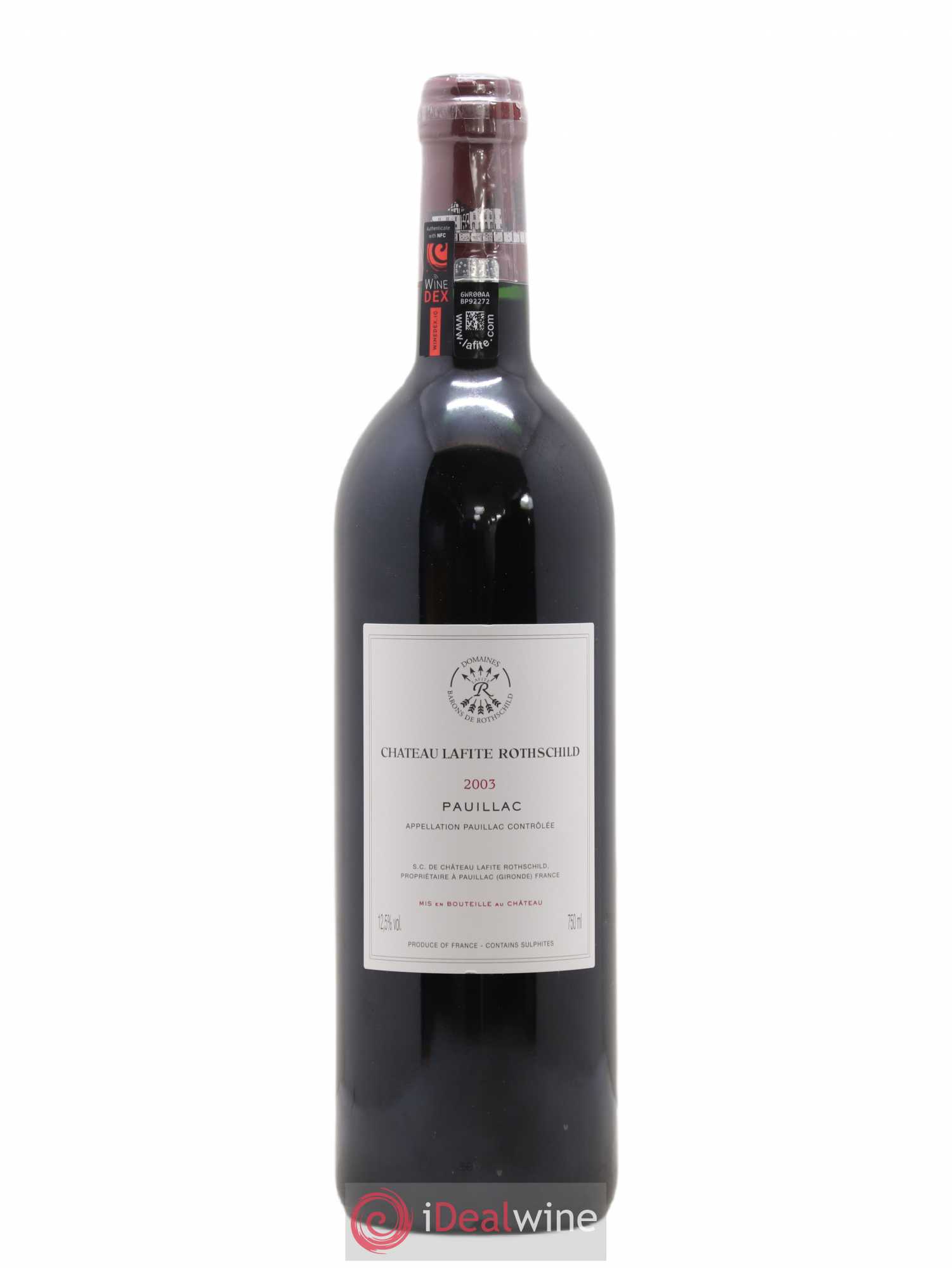 Château Lafite Rothschild 1er Grand Cru Classé 2003 - Lot de 1 bouteille - 1