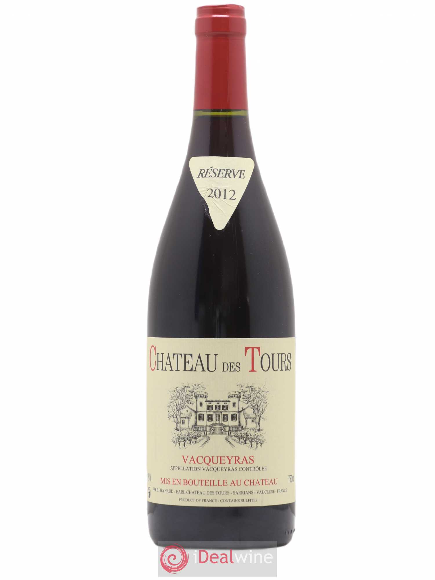 Vacqueyras Château des Tours Emmanuel Reynaud 2012 - Lot de 1 bouteille - 0