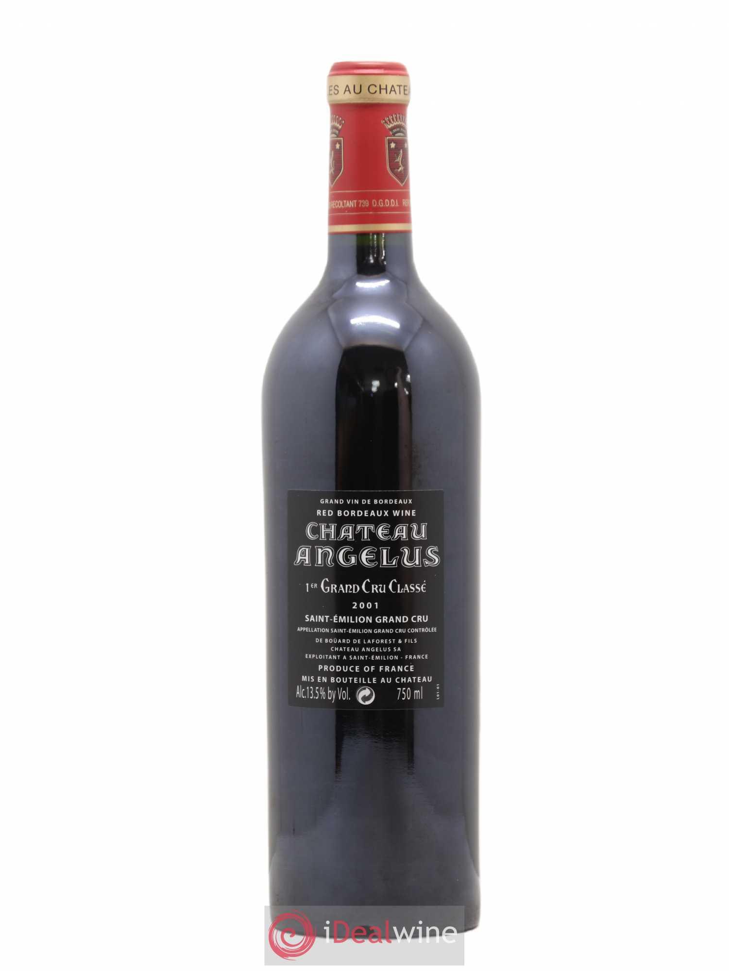 Château Angélus 1er Grand Cru Classé A 2001 - Lot de 1 bouteille - 1