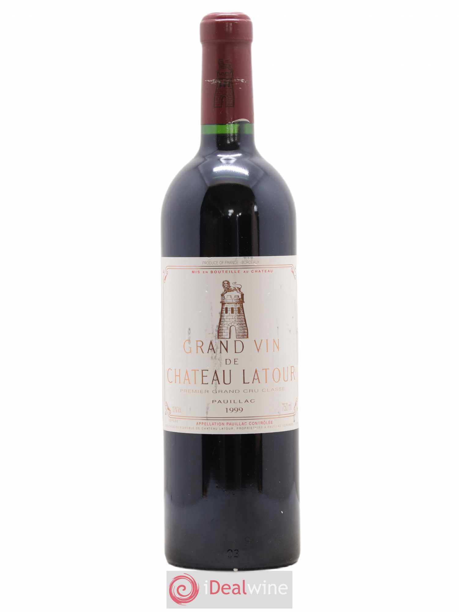 Château Latour 1er Grand Cru Classé 1999 - Lot de 1 bouteille - 0