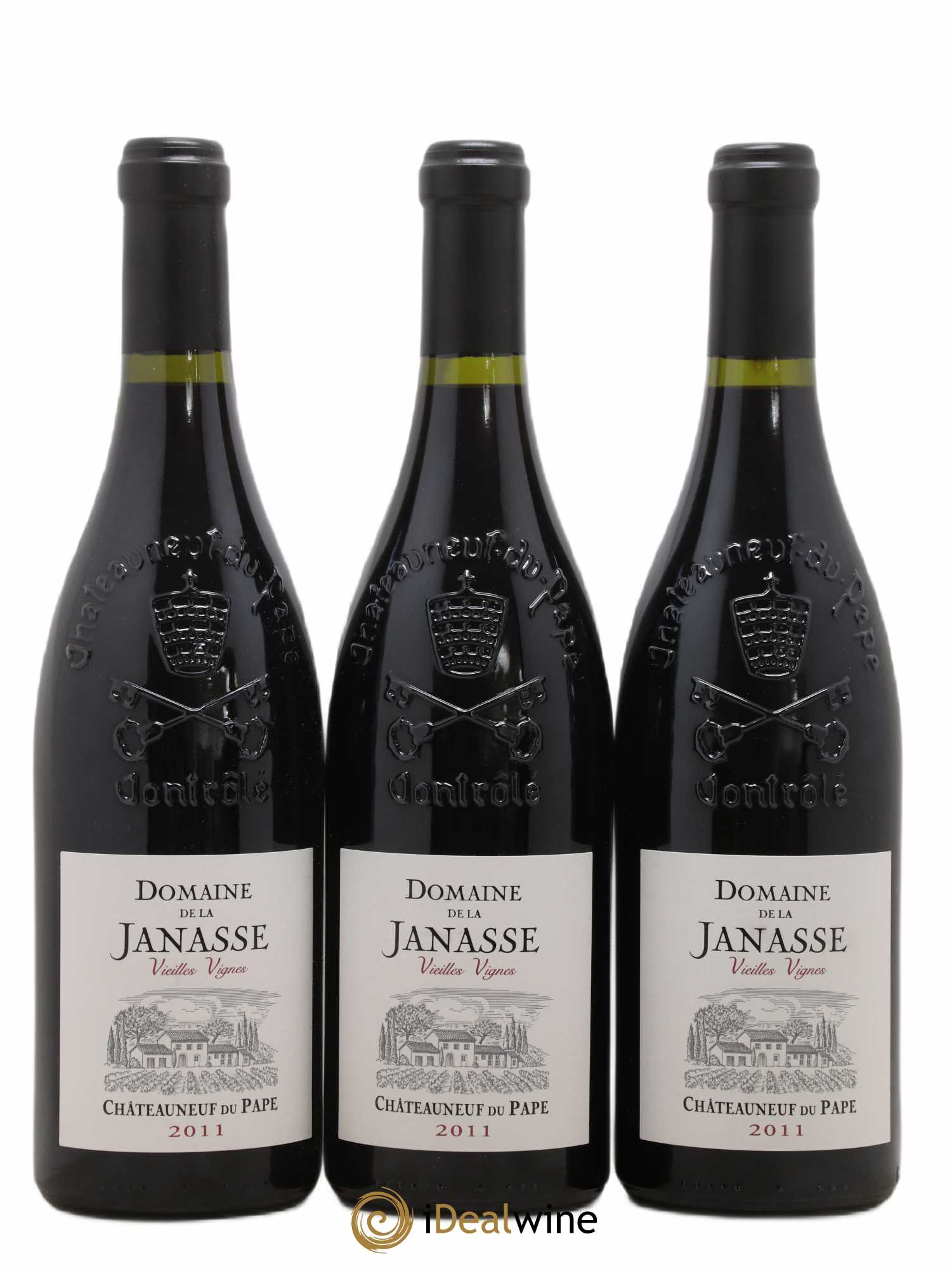 Châteauneuf-du-Pape Cuvée Vieilles Vignes La Janasse (Domaine de) 2011 - Lotto di 12 bottiglie - 1
