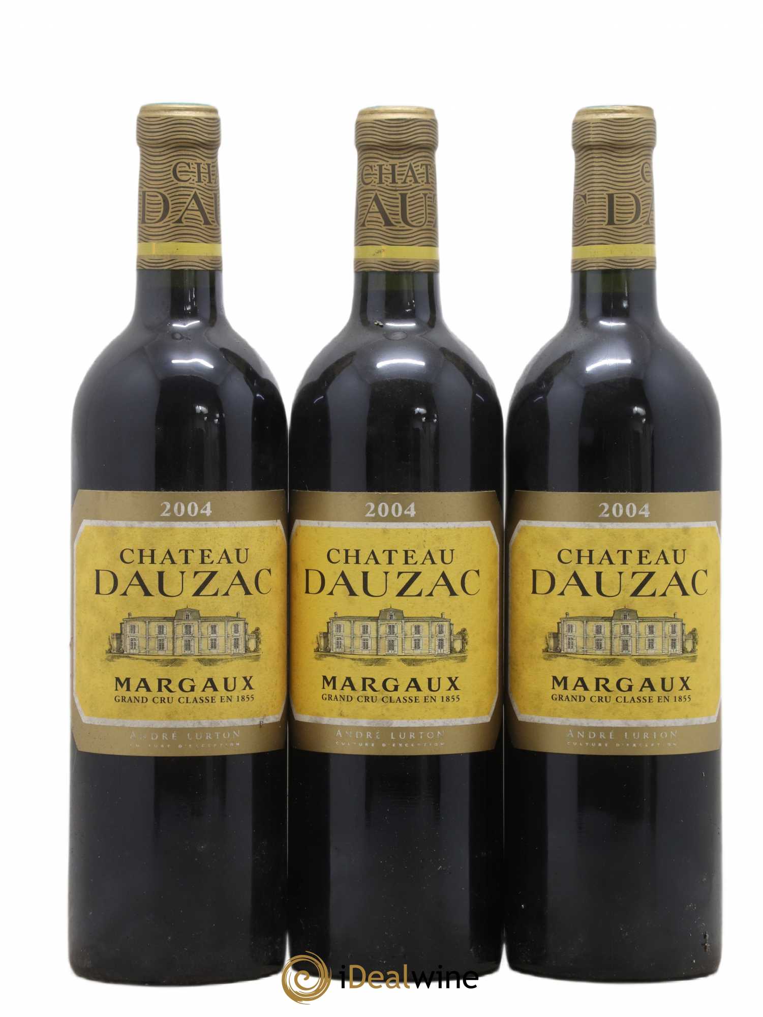 Château Dauzac 5ème Grand Cru Classé 2004 - Lot de 3 bouteilles - 0