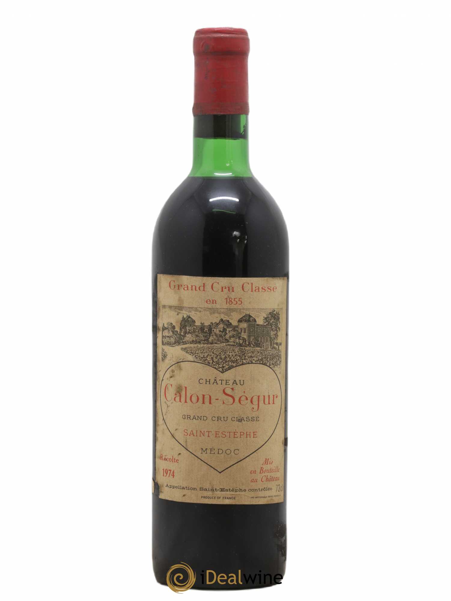 Château Calon Ségur 3ème Grand Cru Classé 1974 - Lot de 1 bouteille - 0