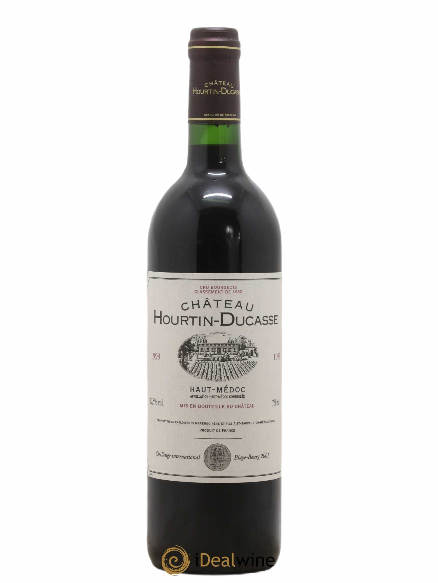 Château Hourtin Ducasse Cru Bourgeois 1999 - Lot de 1 bouteille - 0