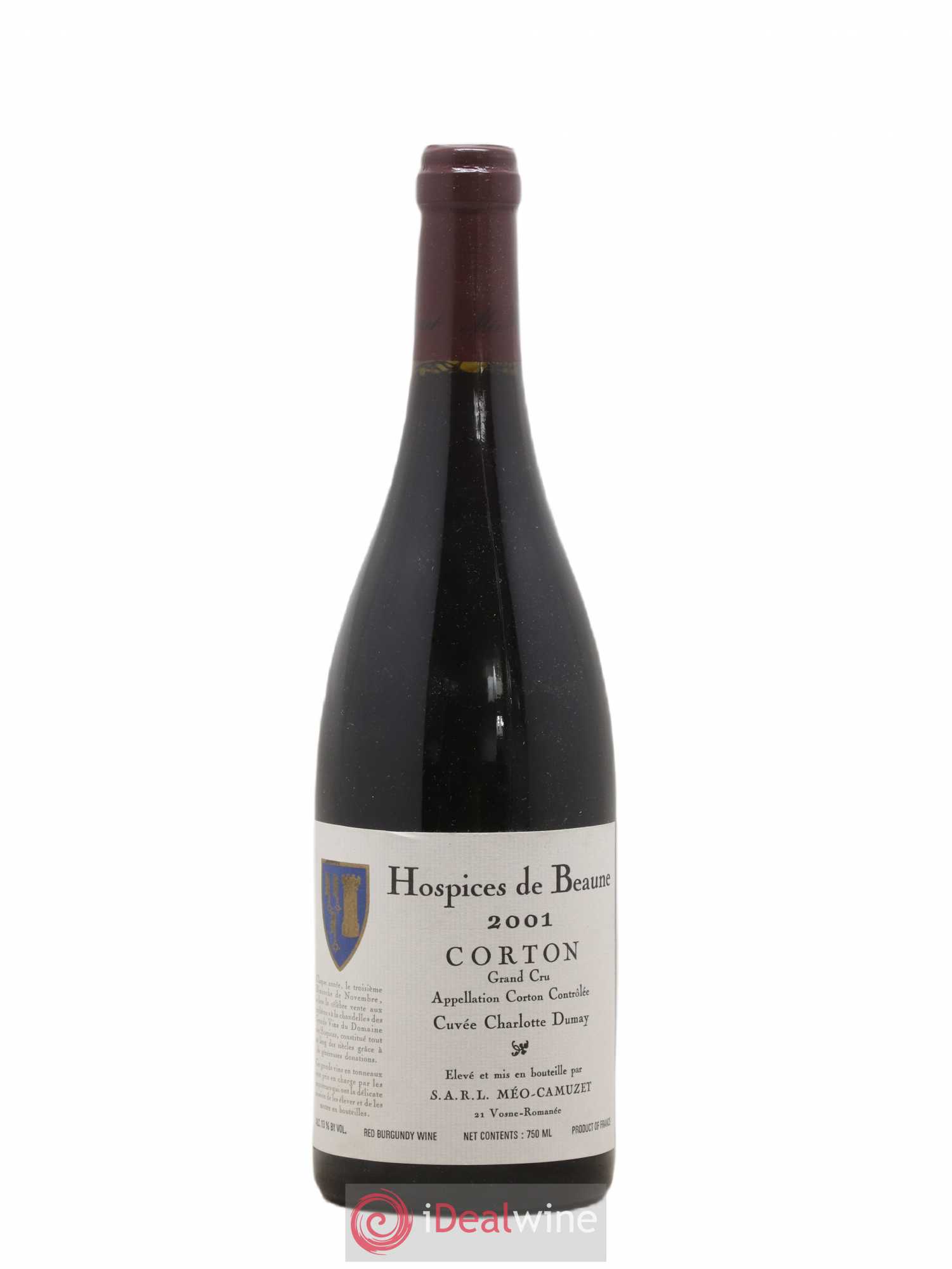 Corton Grand Cru Cuvée Charlotte Dumay Méo Camuzet Hospices de Beaune 2001 - Posten von 1 Flasche - 0