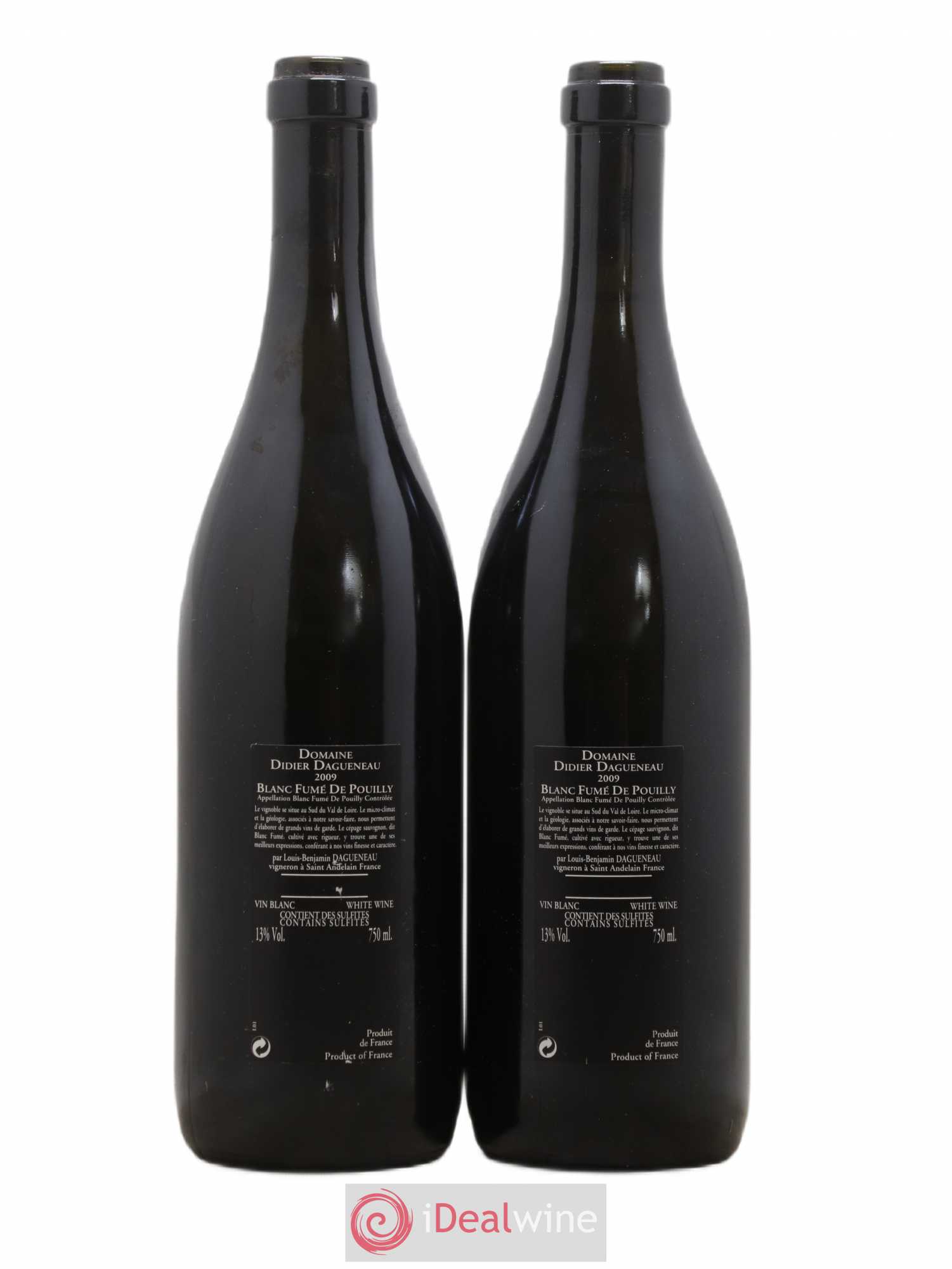 Vin de France (anciennement Pouilly-Fumé) Silex Dagueneau (Domaine Didier - Louis-Benjamin) 2009 - Lotto di 2 bottiglie - 1