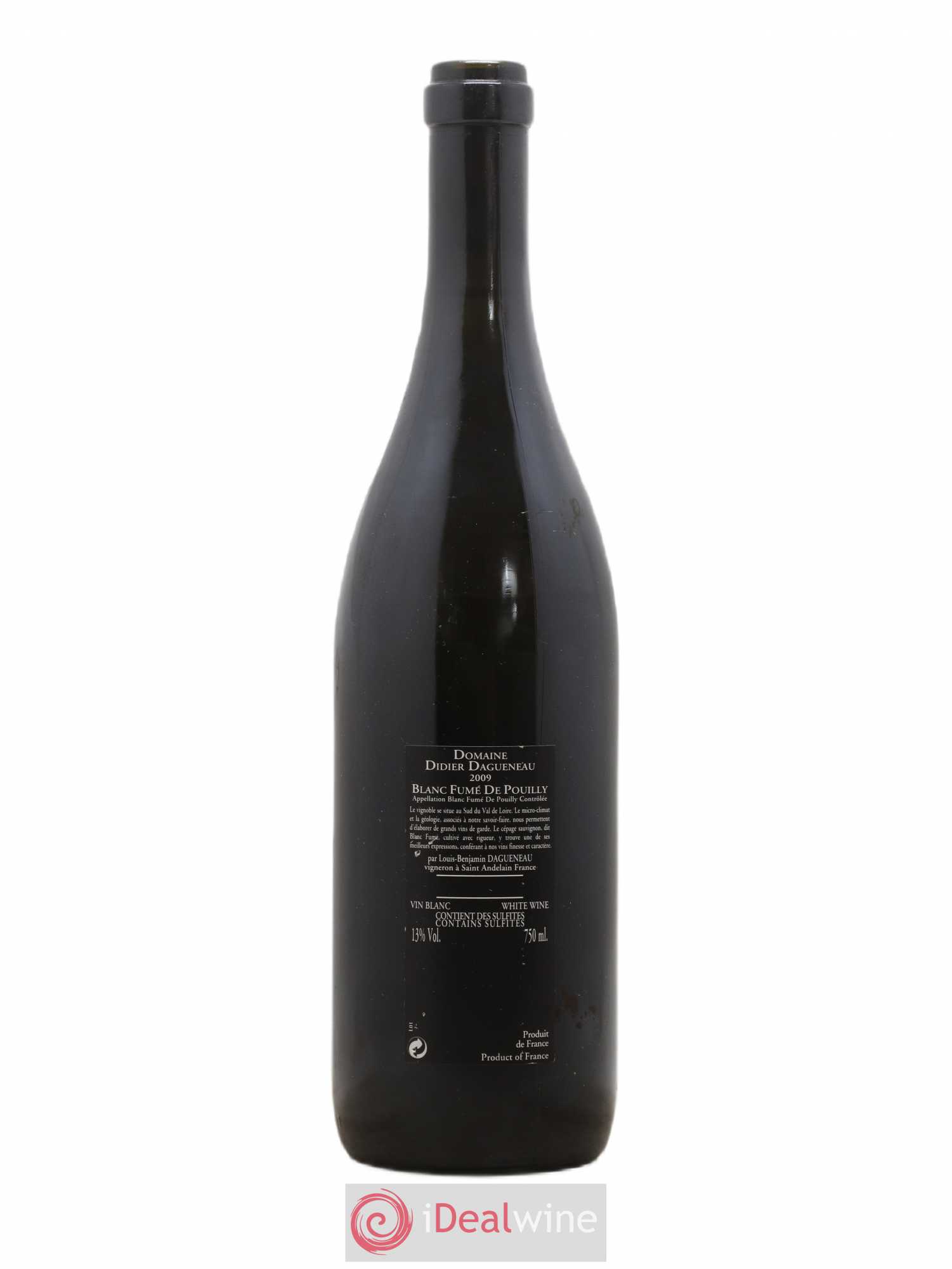 Vin de France (anciennement Pouilly-Fumé) Silex Dagueneau (Domaine Didier - Louis-Benjamin) 2009 - Lot de 1 bouteille - 1