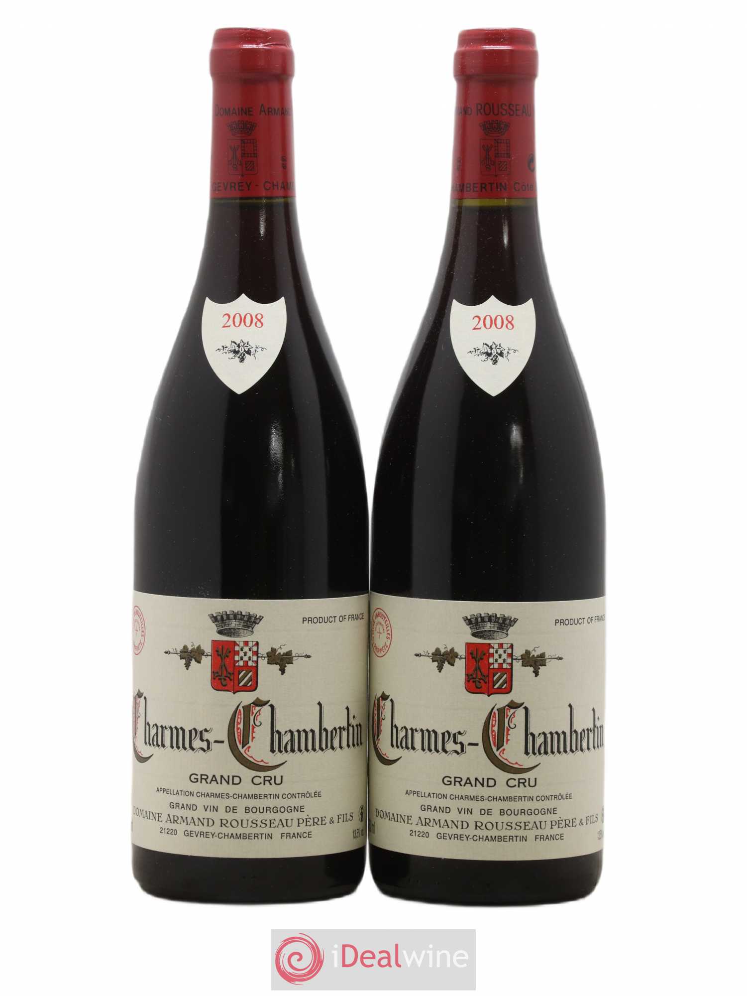 Charmes-Chambertin Grand Cru Armand Rousseau (Domaine) 2008 - Lot de 2 bouteilles - 0