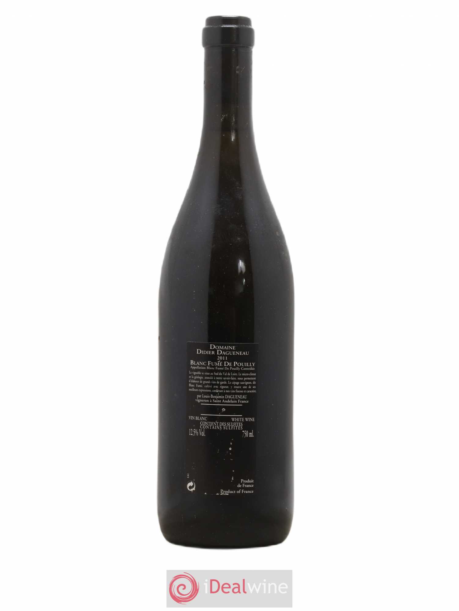 Vin de France (anciennement Pouilly-Fumé) Silex Dagueneau (Domaine Didier - Louis-Benjamin) 2011 - Lot de 1 bouteille - 1