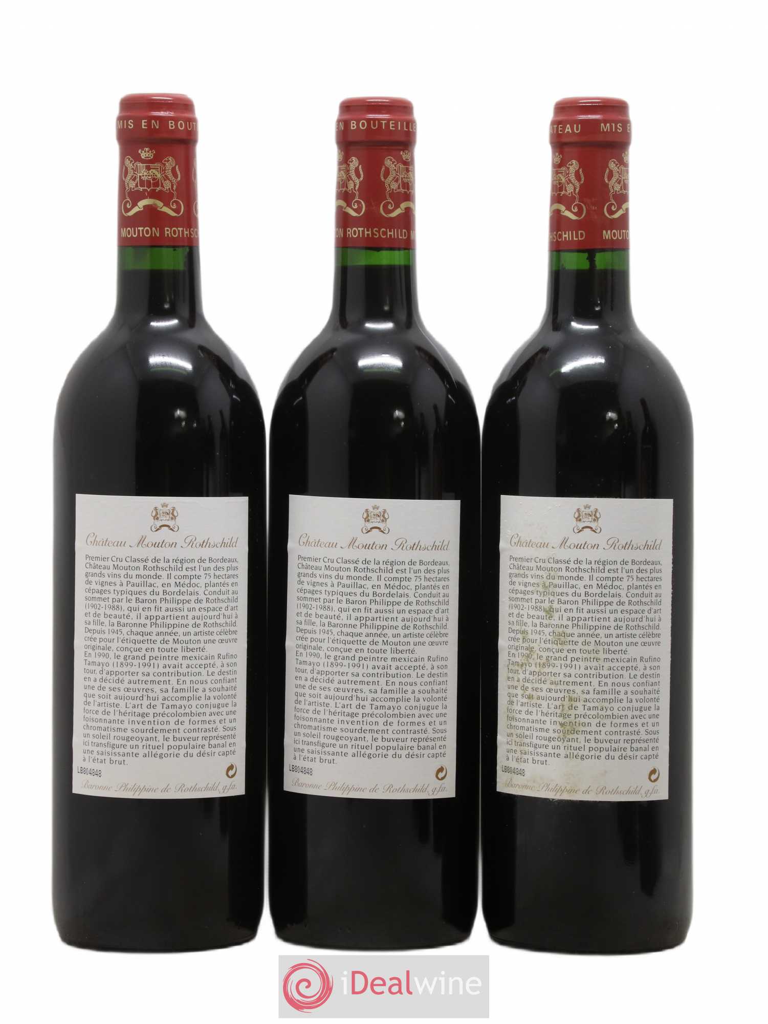 Château Mouton Rothschild 1er Grand Cru Classé 1998 - Lot de 6 bouteilles - 2