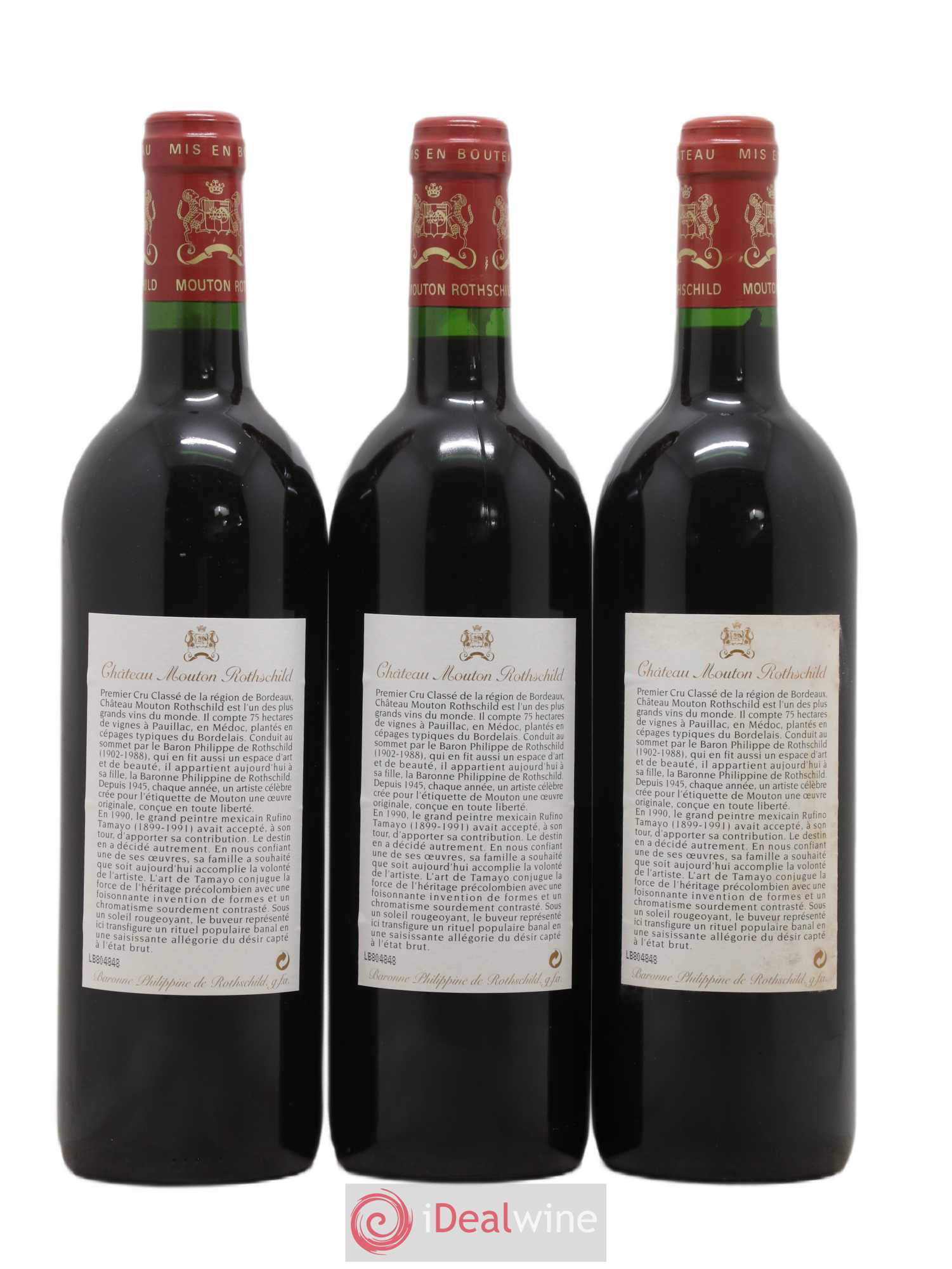 Château Mouton Rothschild 1er Grand Cru Classé 1998 - Lot de 6 bouteilles - 4
