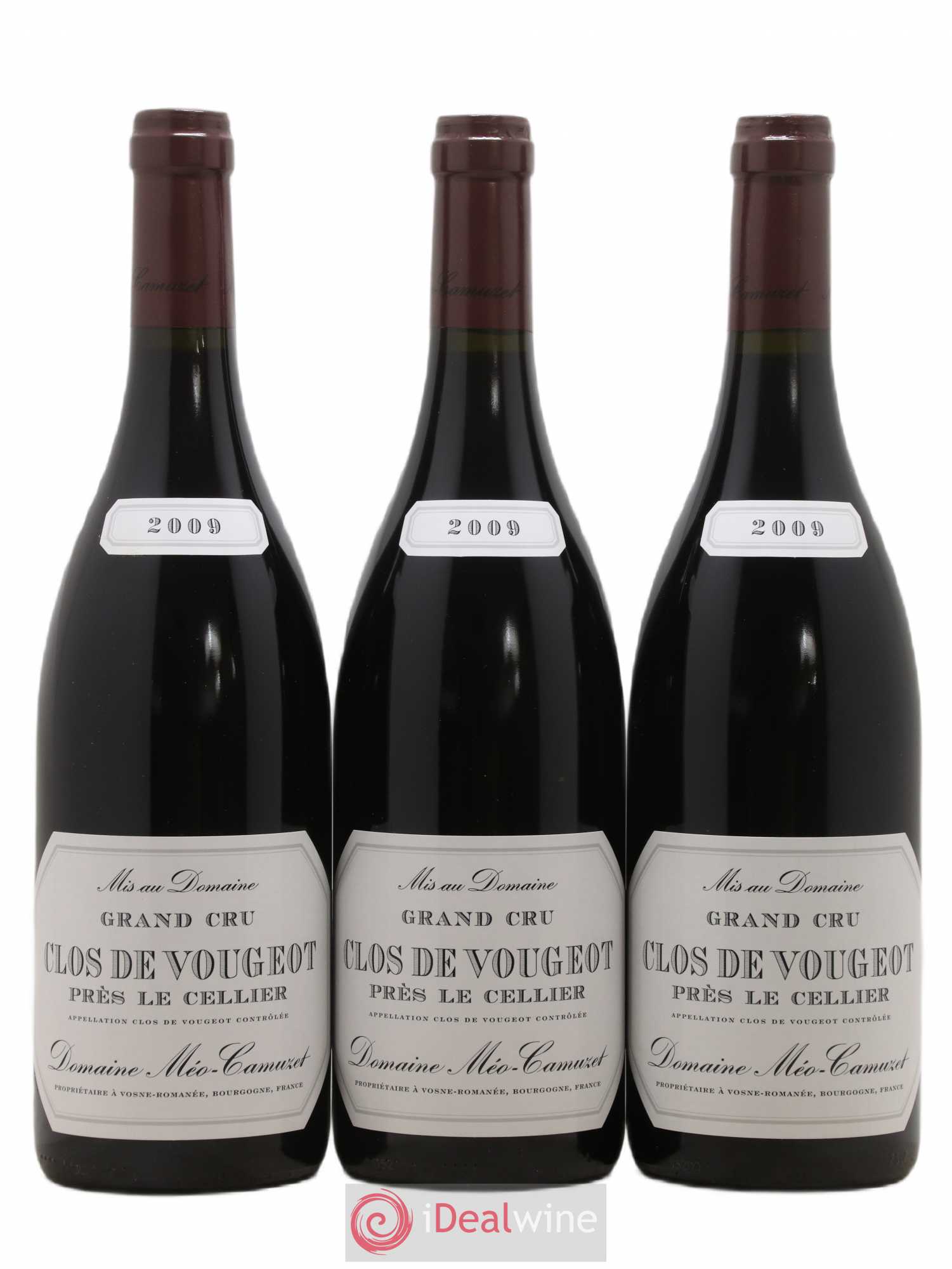 Clos de Vougeot Grand Cru Près le Cellier Méo-Camuzet (Domaine) 2009 - Lot de 3 bouteilles - 0