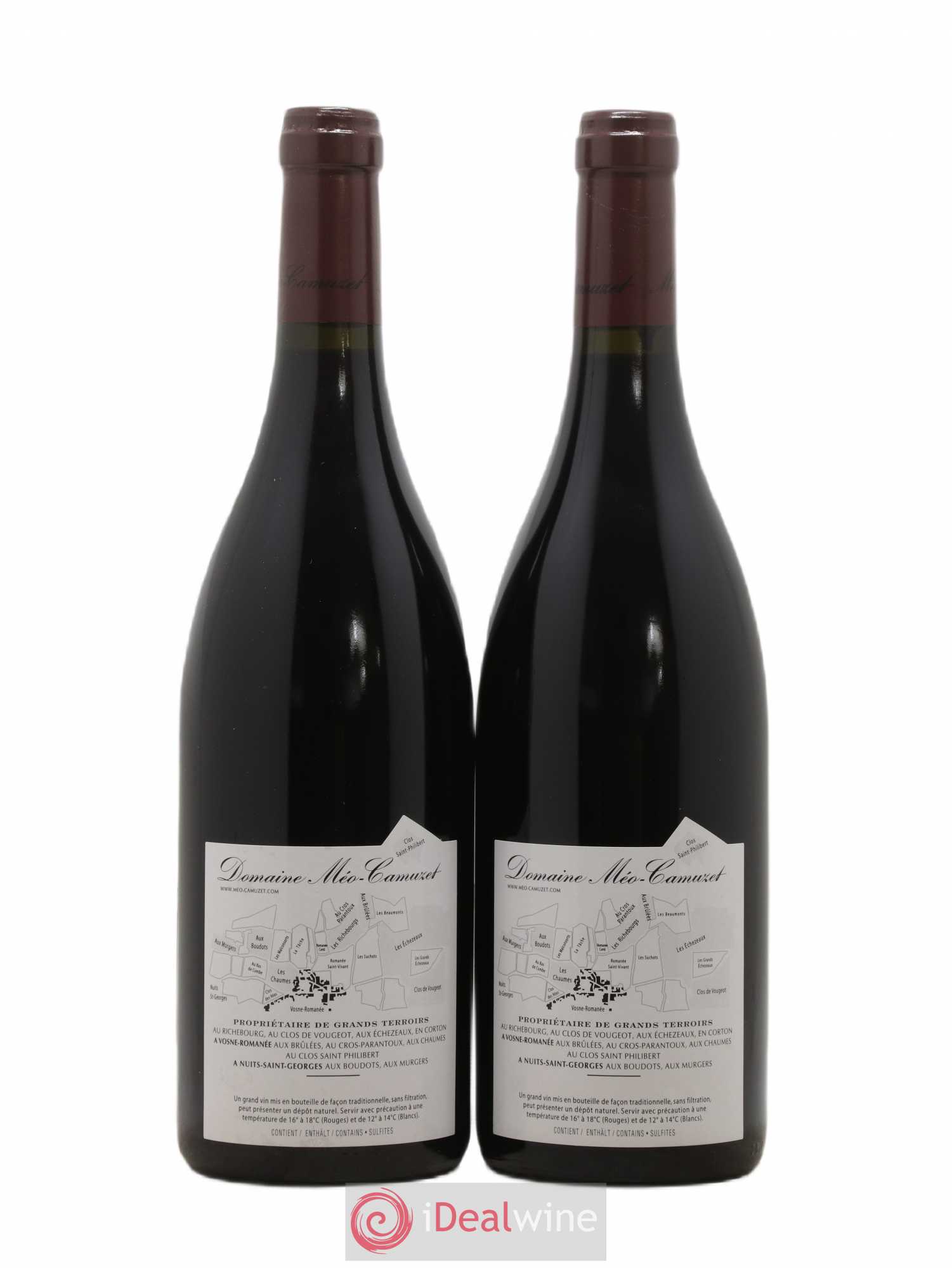 Clos de Vougeot Grand Cru Près le Cellier Méo-Camuzet (Domaine) 2009 - Lot de 2 bouteilles - 1