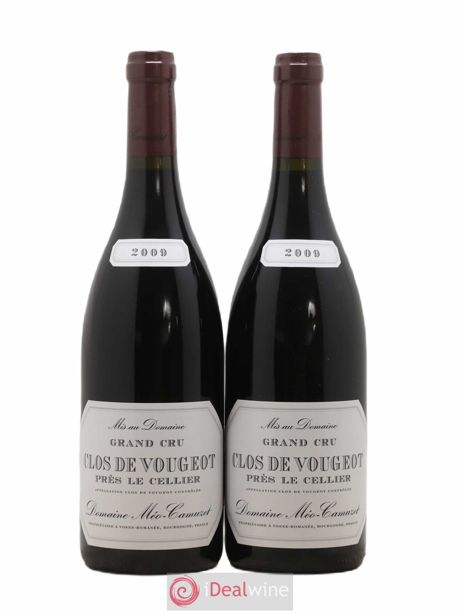 Clos de Vougeot Grand Cru Près le Cellier Méo-Camuzet (Domaine) 2009 - Lot de 2 bouteilles - 0