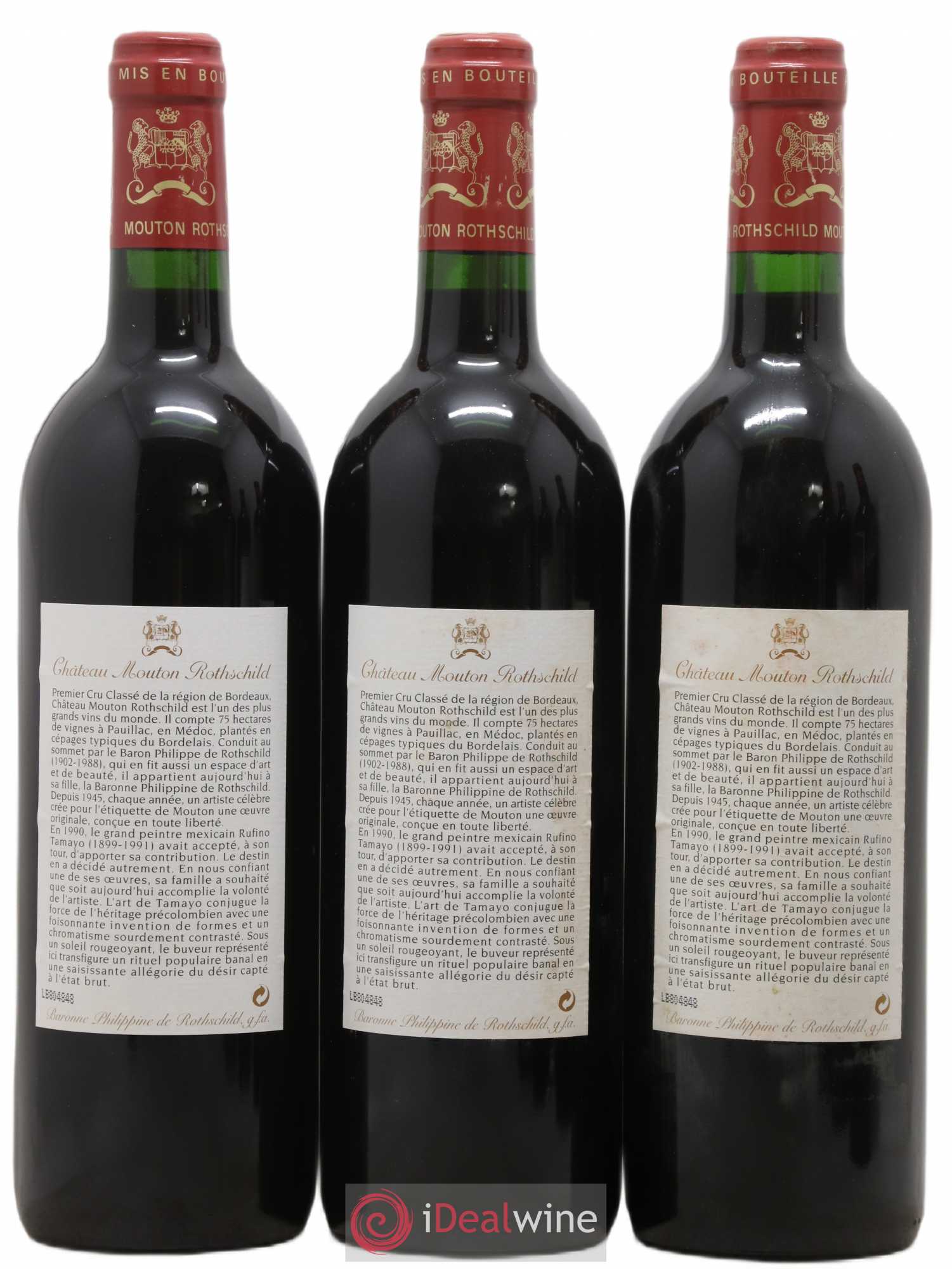 Château Mouton Rothschild 1er Grand Cru Classé 1998 - Lot de 6 bouteilles - 2