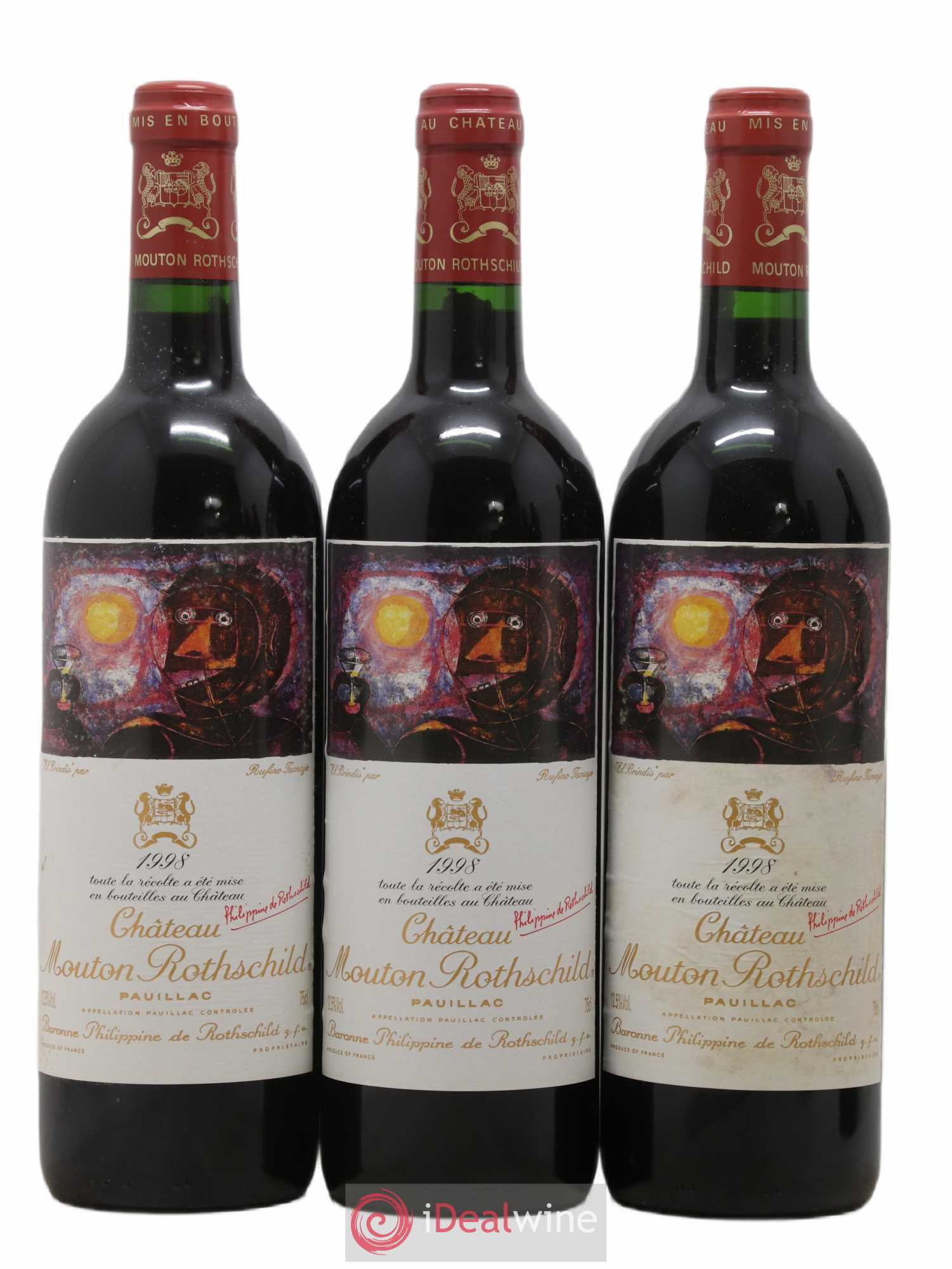 Château Mouton Rothschild 1er Grand Cru Classé 1998 - Lot de 6 bouteilles - 3