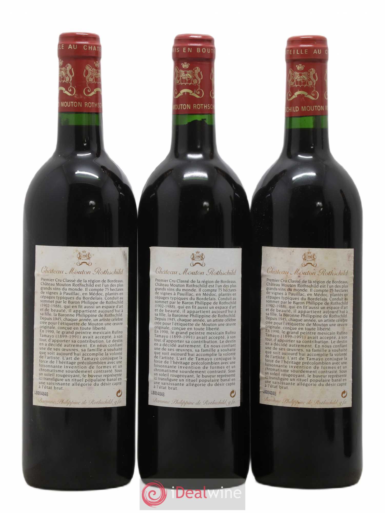 Château Mouton Rothschild 1er Grand Cru Classé 1998 - Lot de 6 bouteilles - 4