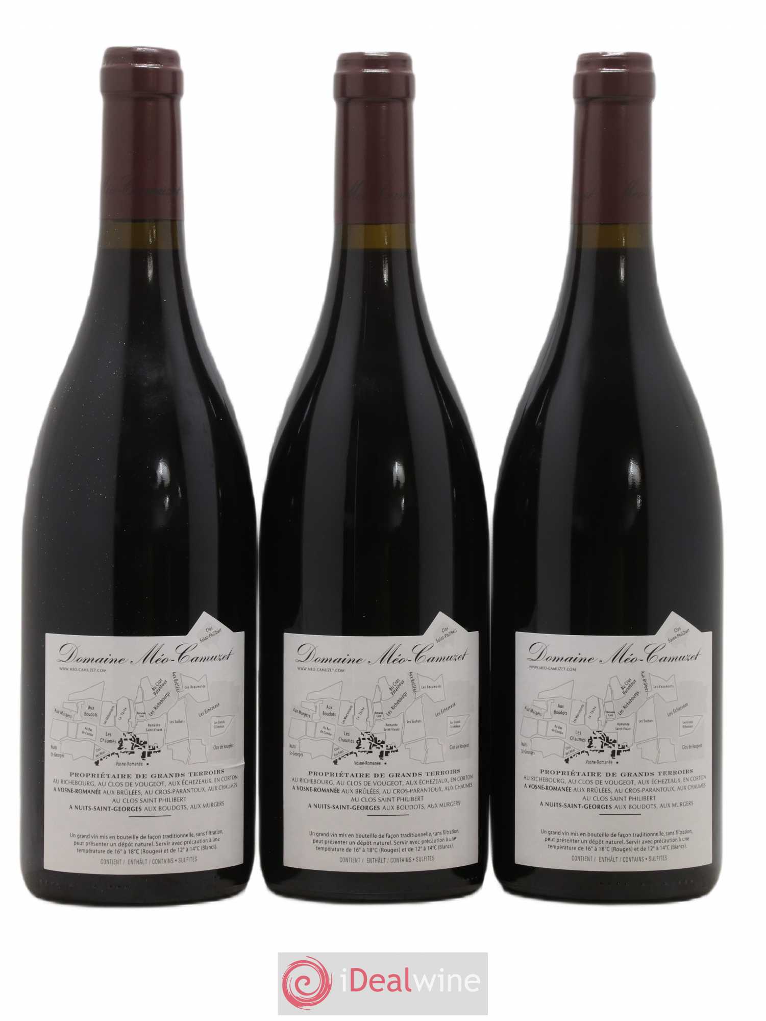 Clos de Vougeot Grand Cru Méo-Camuzet (Domaine) 2012 - Lot de 3 bouteilles - 1