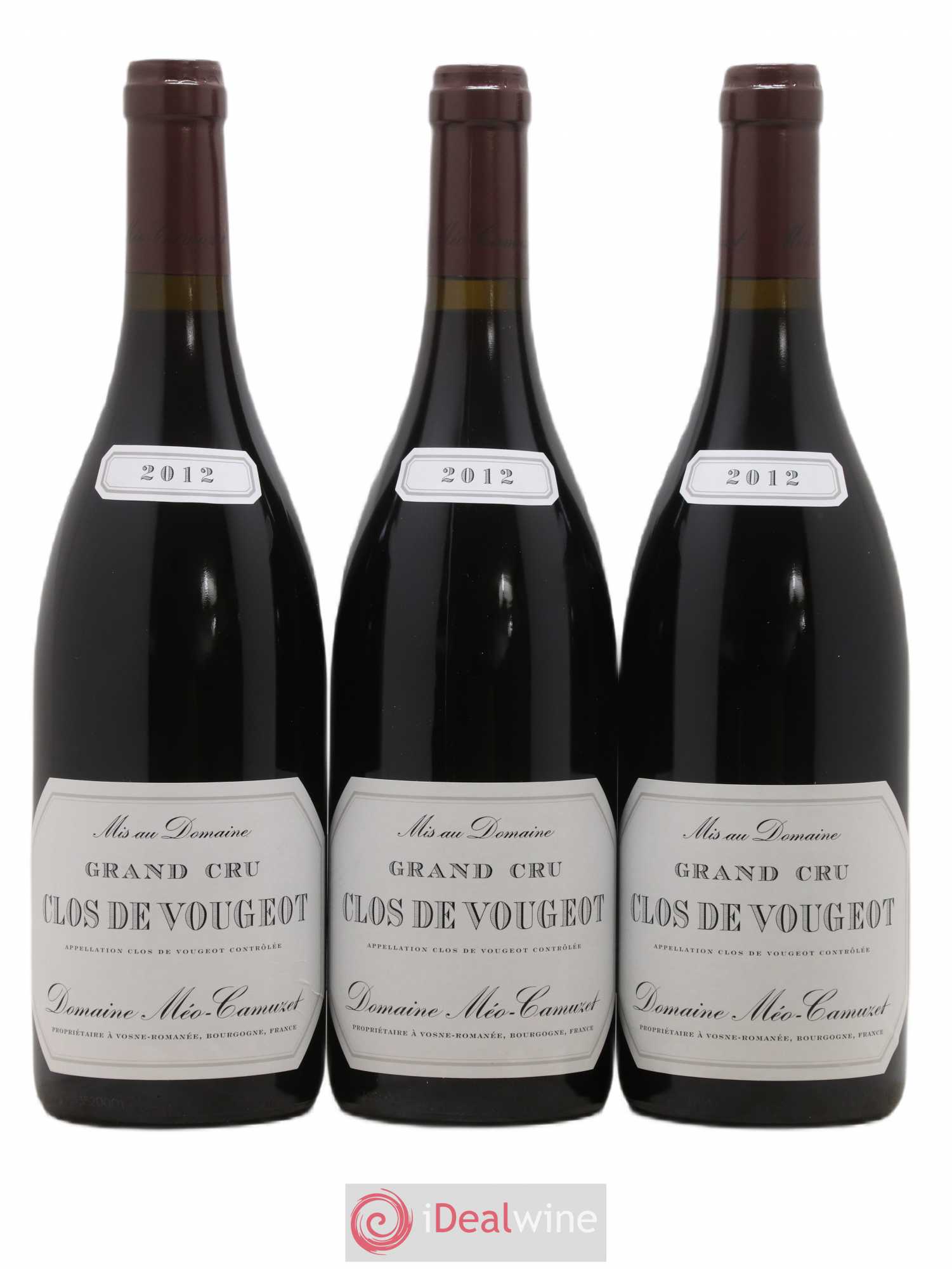 Clos de Vougeot Grand Cru Méo-Camuzet (Domaine) 2012 - Lot de 3 bouteilles - 0