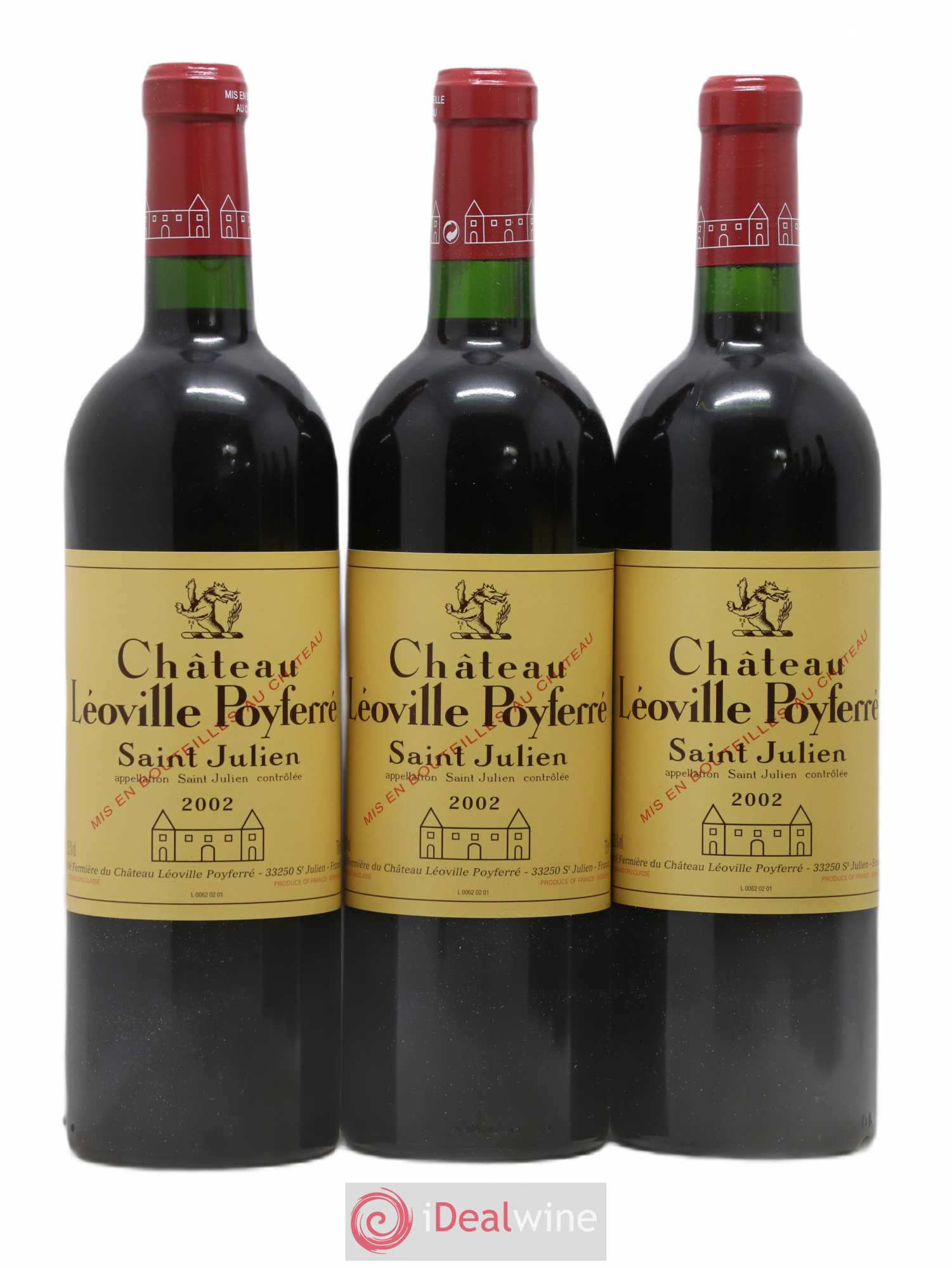 Château Léoville Poyferré 2ème Grand Cru Classé 2002 - Lot de 12 bouteilles - 3