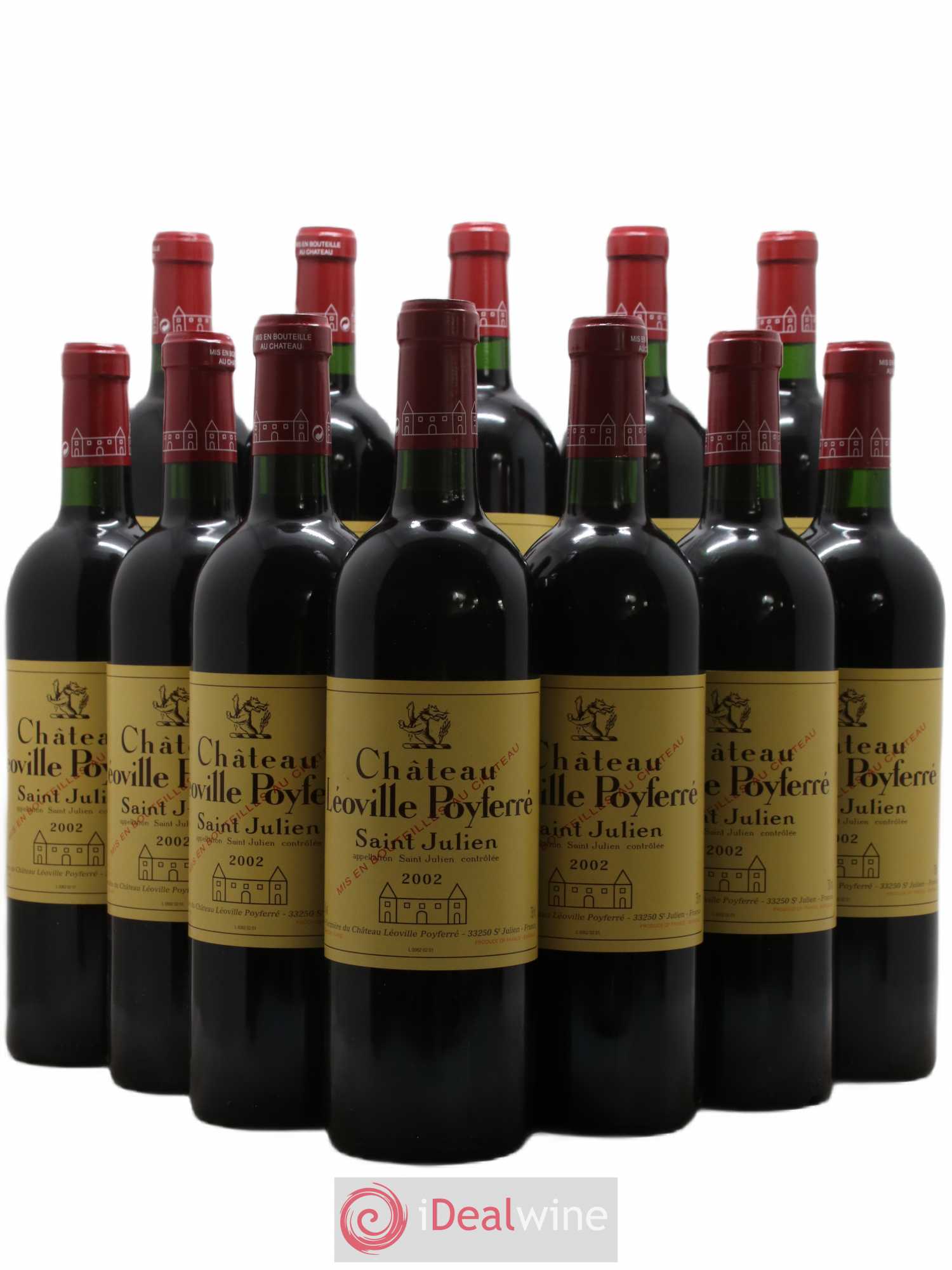 Château Léoville Poyferré 2ème Grand Cru Classé 2002 - Lot de 12 bouteilles - 0