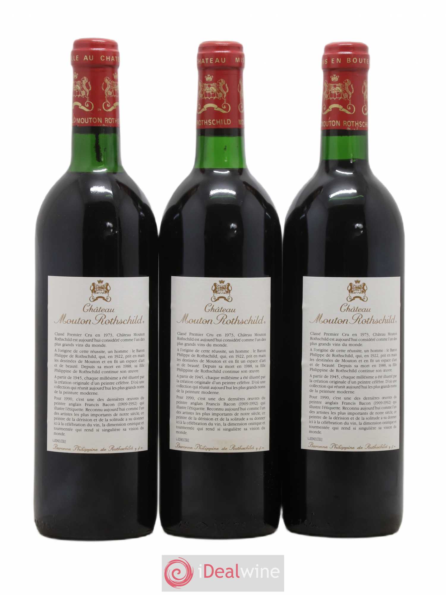Château Mouton Rothschild 1er Grand Cru Classé 1990 - Lot de 12 bouteilles - 2