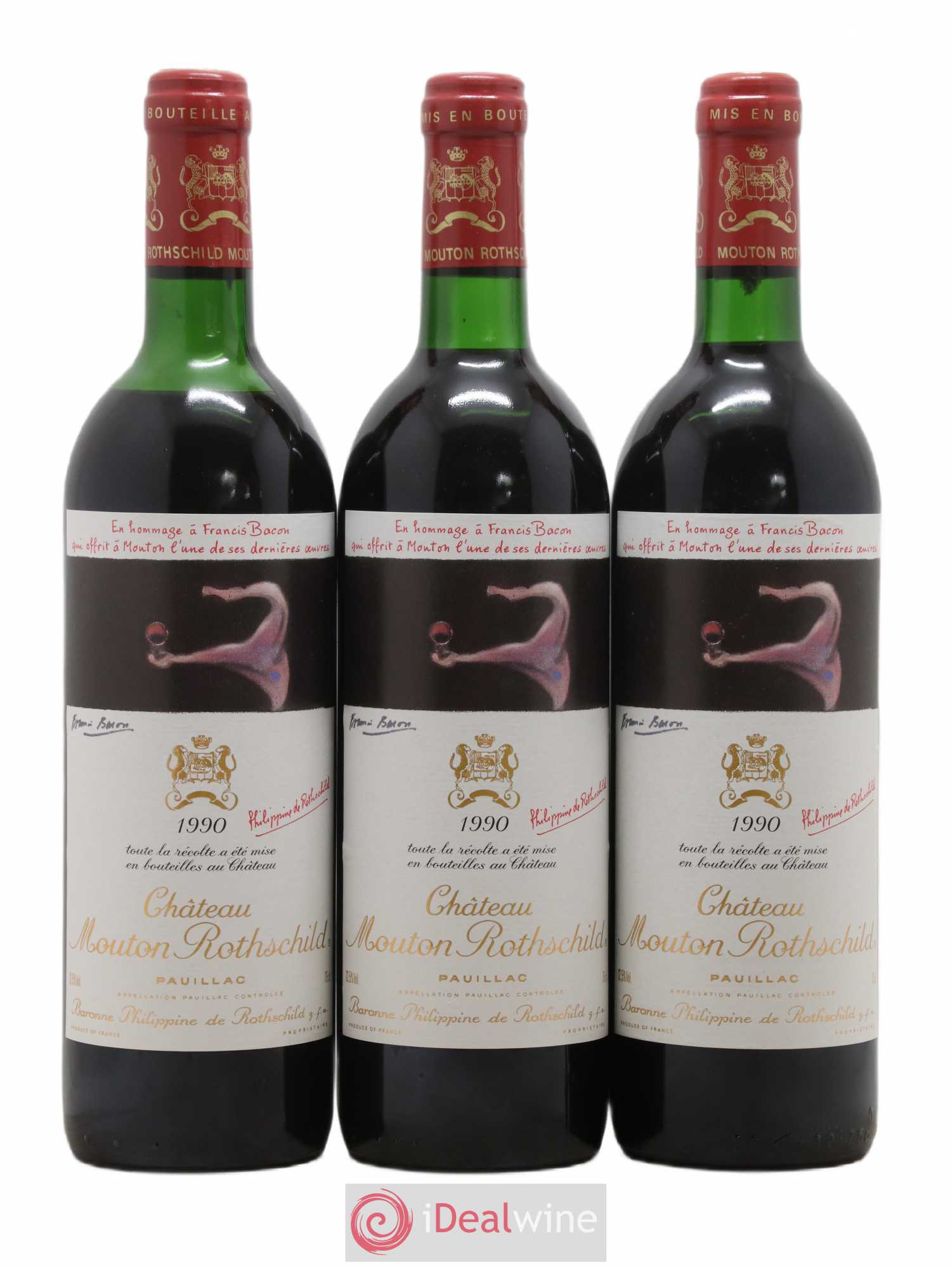 Château Mouton Rothschild 1er Grand Cru Classé 1990 - Lot de 12 bouteilles - 3