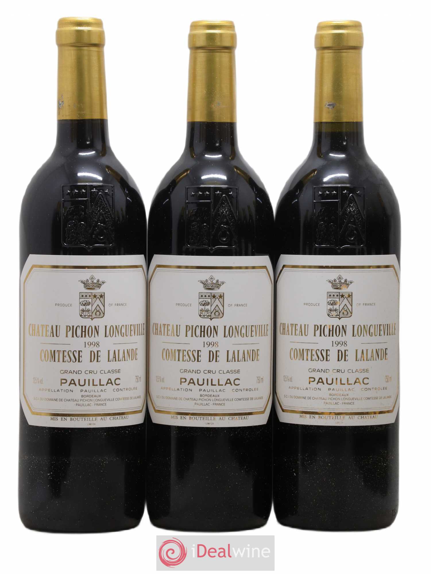 Château Pichon Longueville Comtesse de Lalande 2ème Grand Cru Classé 1998 - Lot de 12 bouteilles - 4