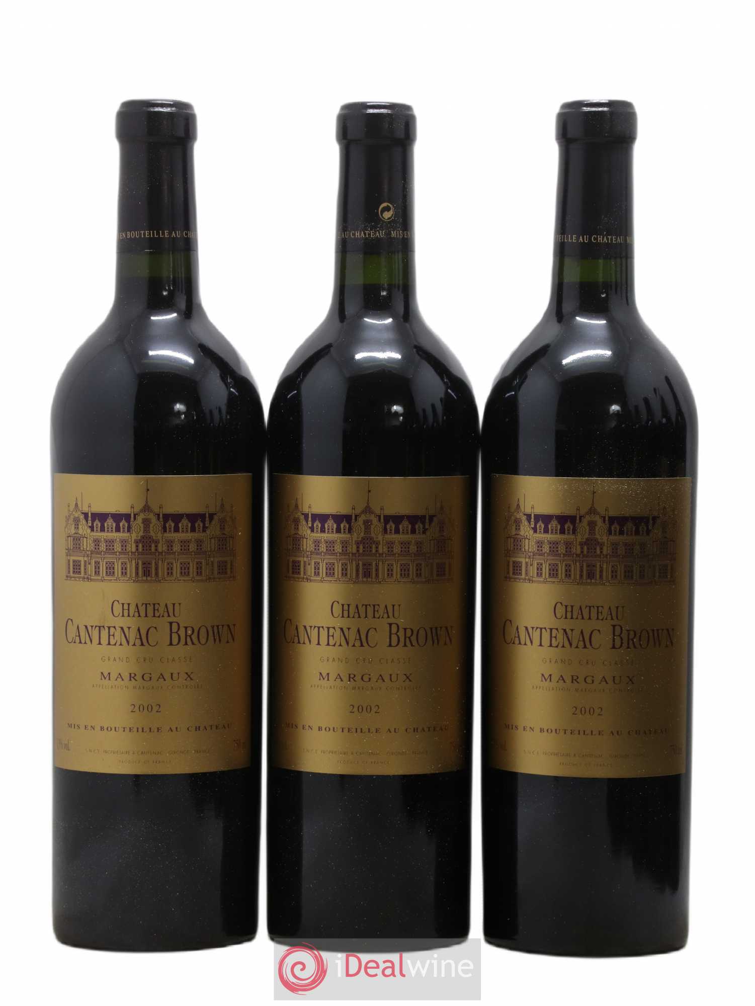 Château Cantenac Brown 3ème Grand Cru Classé 2002 - Lot de 12 bouteilles - 1