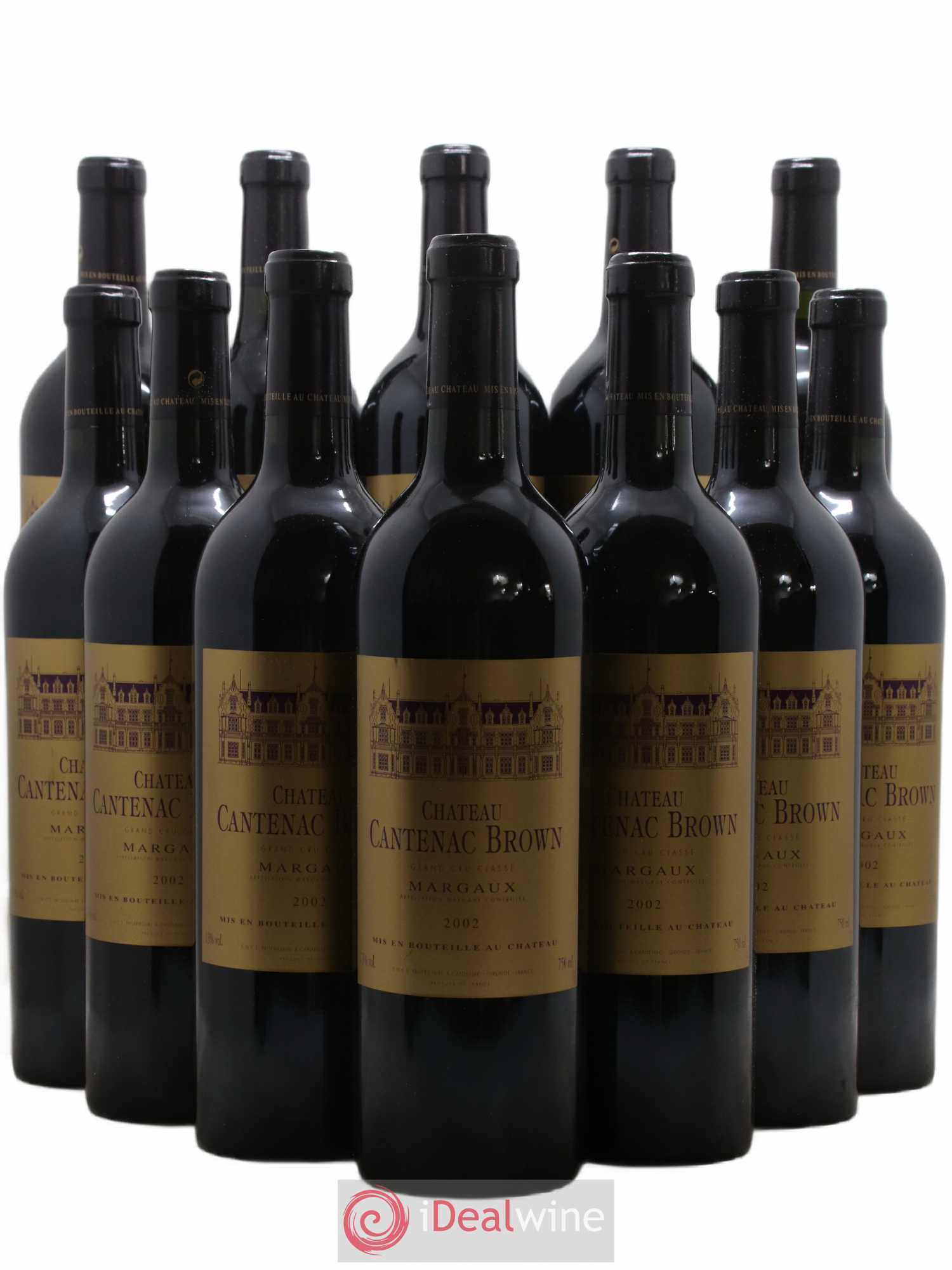 Château Cantenac Brown 3ème Grand Cru Classé 2002 - Lot de 12 bouteilles - 0