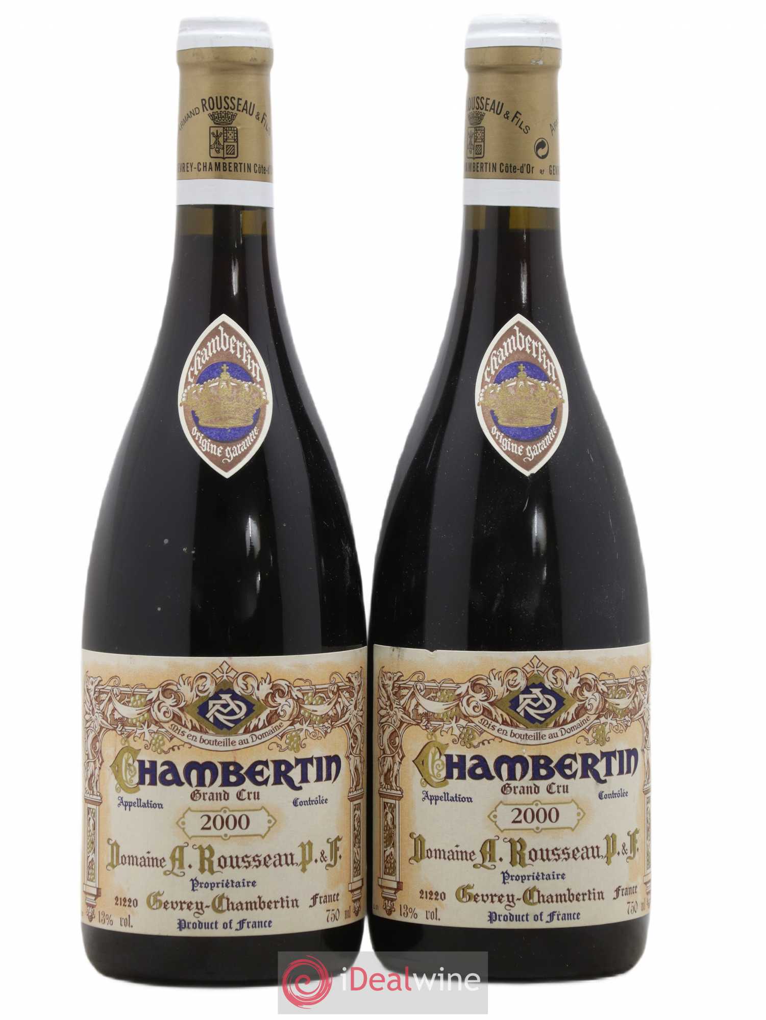 Chambertin Grand Cru Armand Rousseau (Domaine) 2000 - Lot de 2 bouteilles - 0