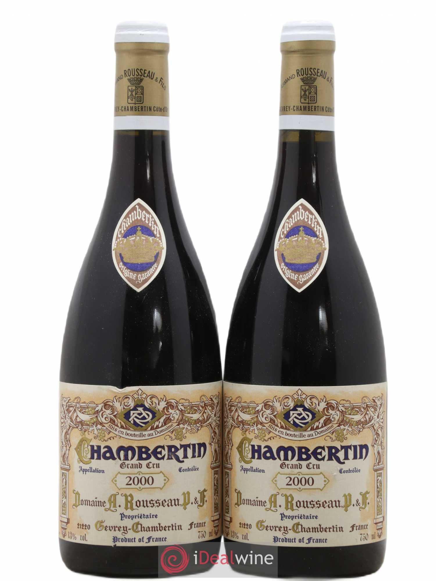Chambertin Grand Cru Armand Rousseau (Domaine) 2000 - Lot de 2 bouteilles - 0