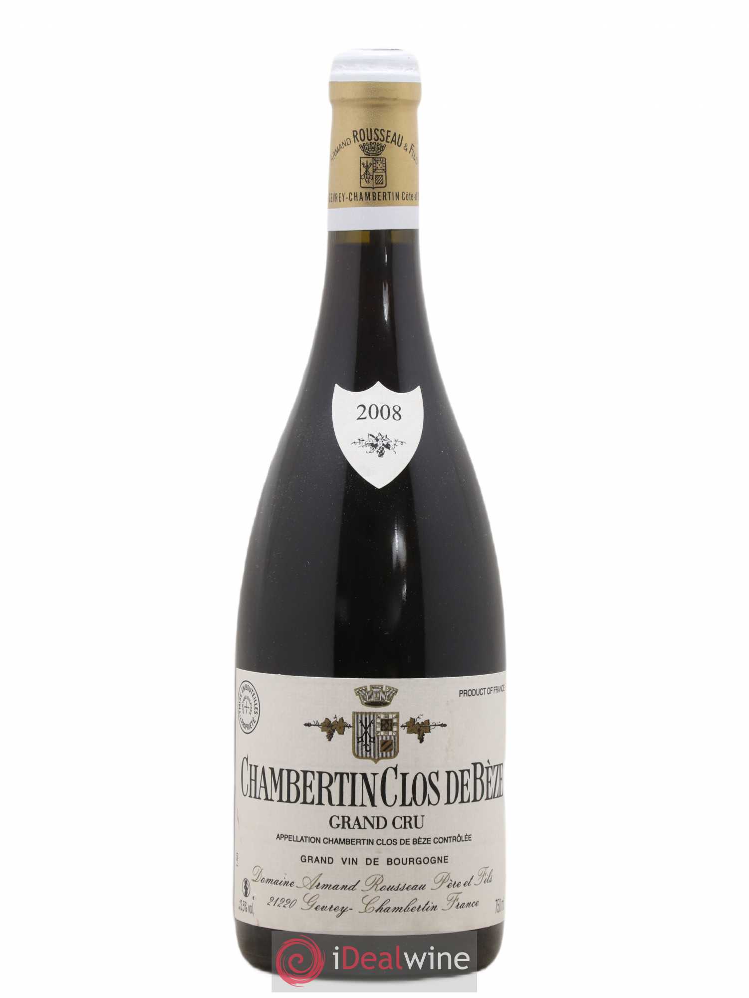 Chambertin Clos de Bèze Grand Cru Armand Rousseau (Domaine) 2008 - Lot de 1 bouteille - 0
