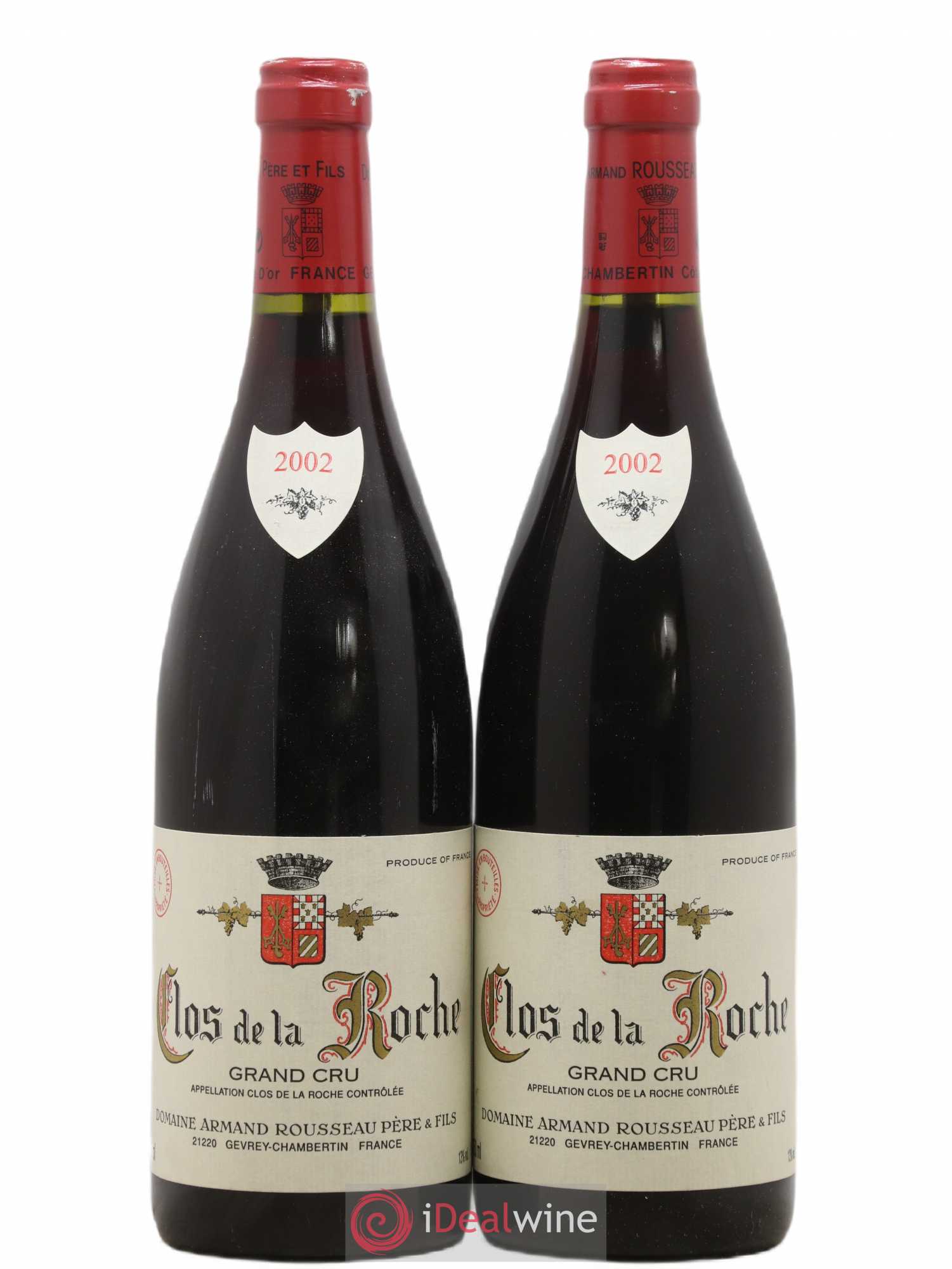 Clos de la Roche Grand Cru Armand Rousseau (Domaine) 2002 - Lot de 2 bouteilles - 0