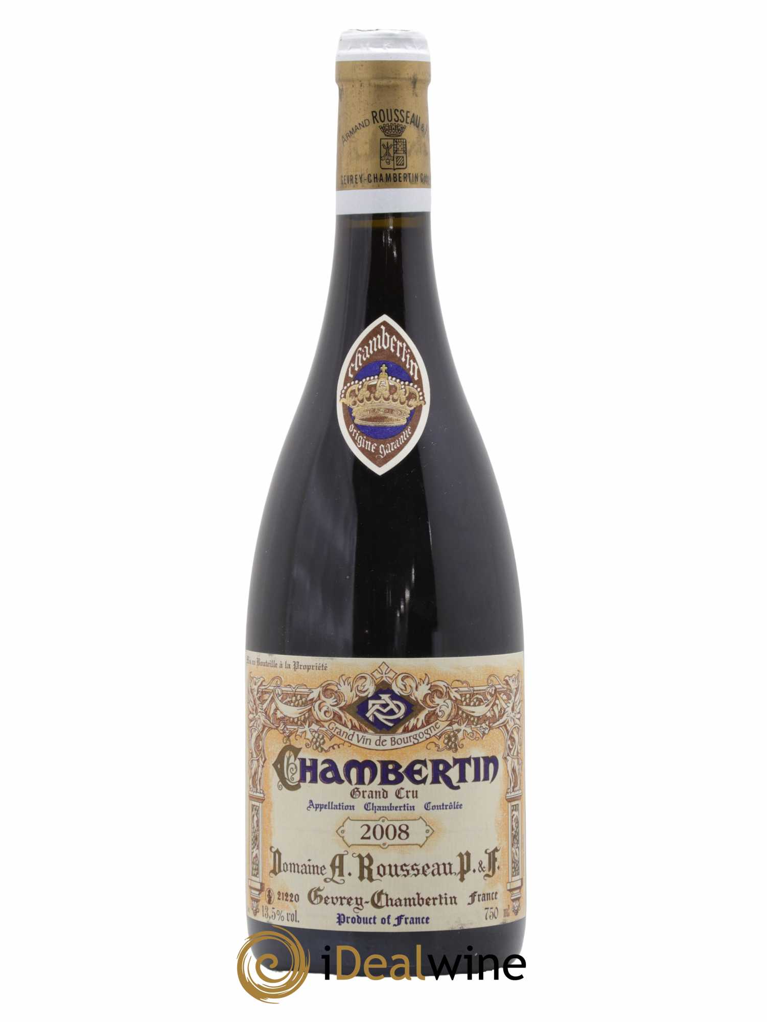 Chambertin Grand Cru Armand Rousseau (Domaine) 2008 - Lot de 1 bouteille - 0
