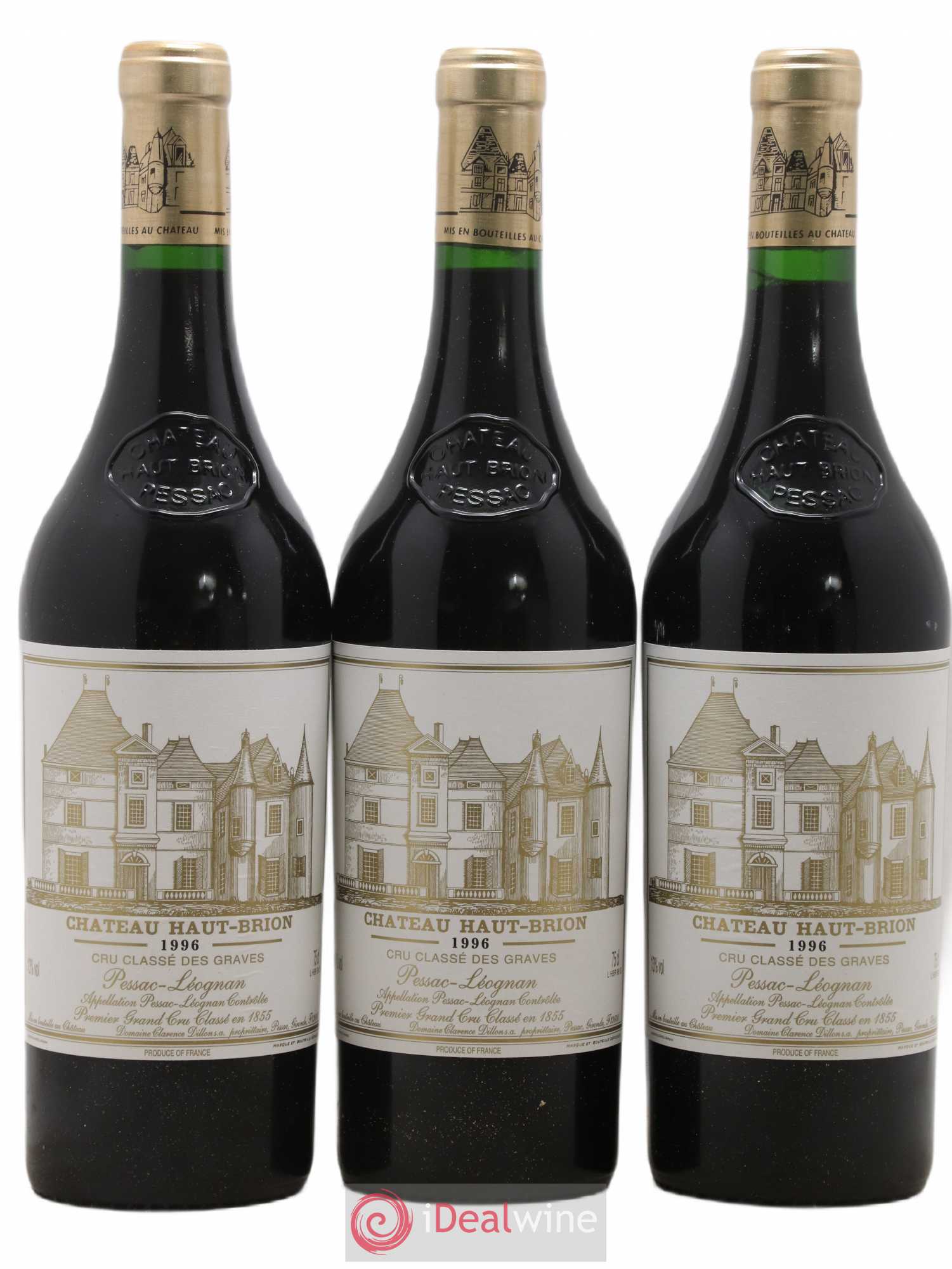 Château Haut Brion 1er Grand Cru Classé 1996 - Lot de 12 bouteilles - 2