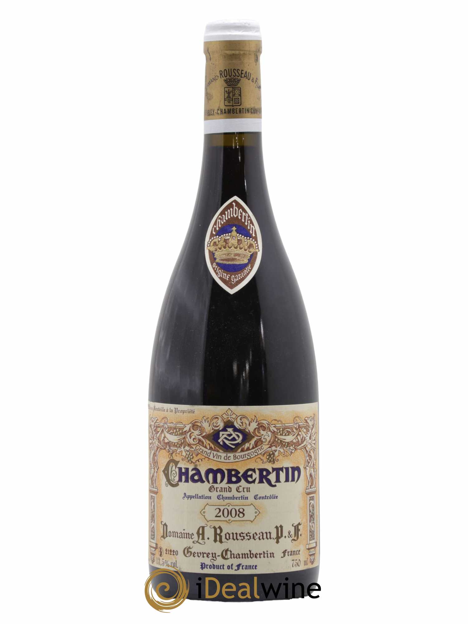 Chambertin Grand Cru Armand Rousseau (Domaine) 2008 - Lot de 1 bouteille - 0