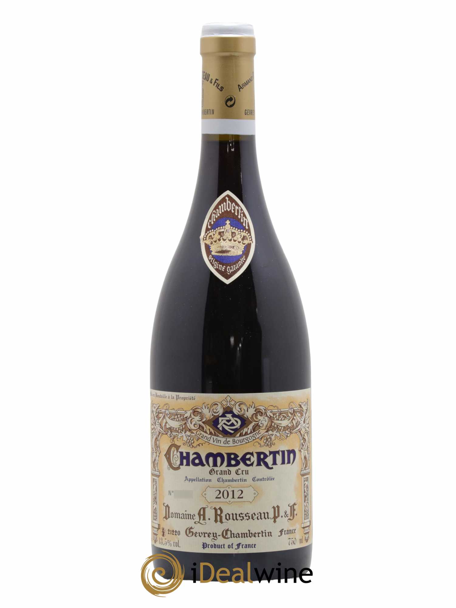 Chambertin Grand Cru Armand Rousseau (Domaine) 2012 - Lot de 1 bouteille - 0